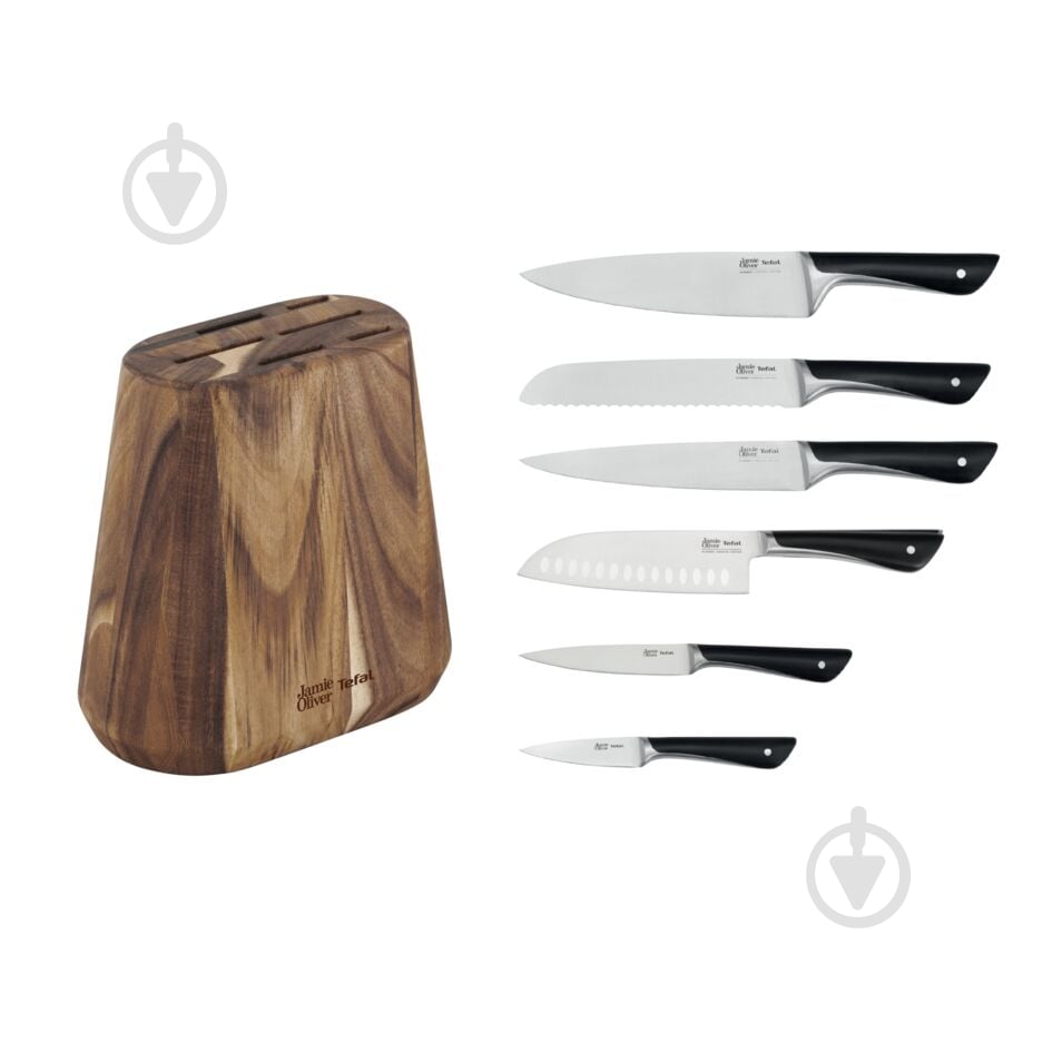 Набор ножей в колоде Tefal Jamie Oliver 6 предметов K267S656 - фото 2