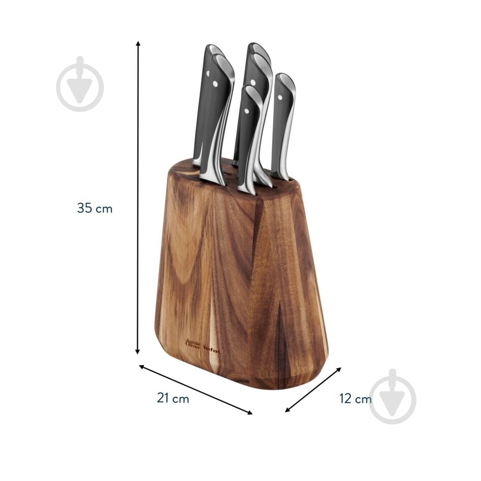 Набор ножей в колоде Tefal Jamie Oliver 6 предметов K267S656 - фото 3
