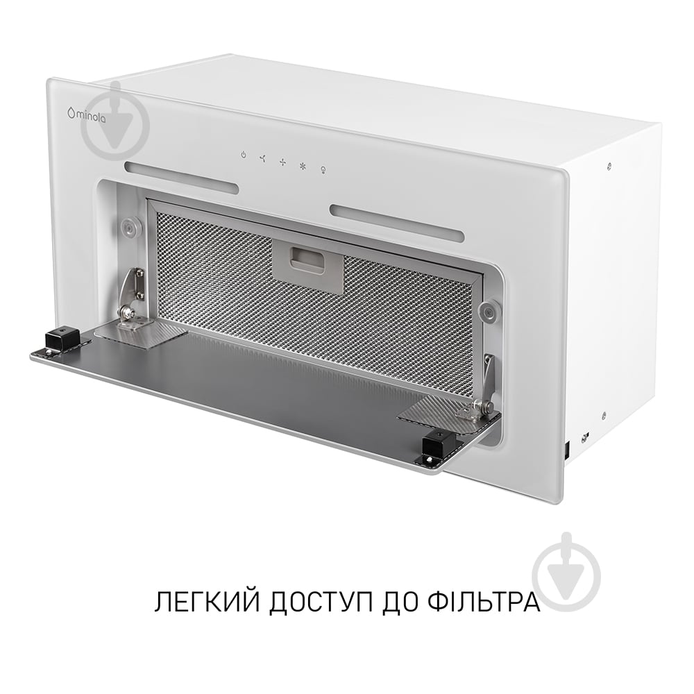 Витяжка Minola HBI 6873 WH GLASS 1200 LED Line повновбудовувана - фото 11