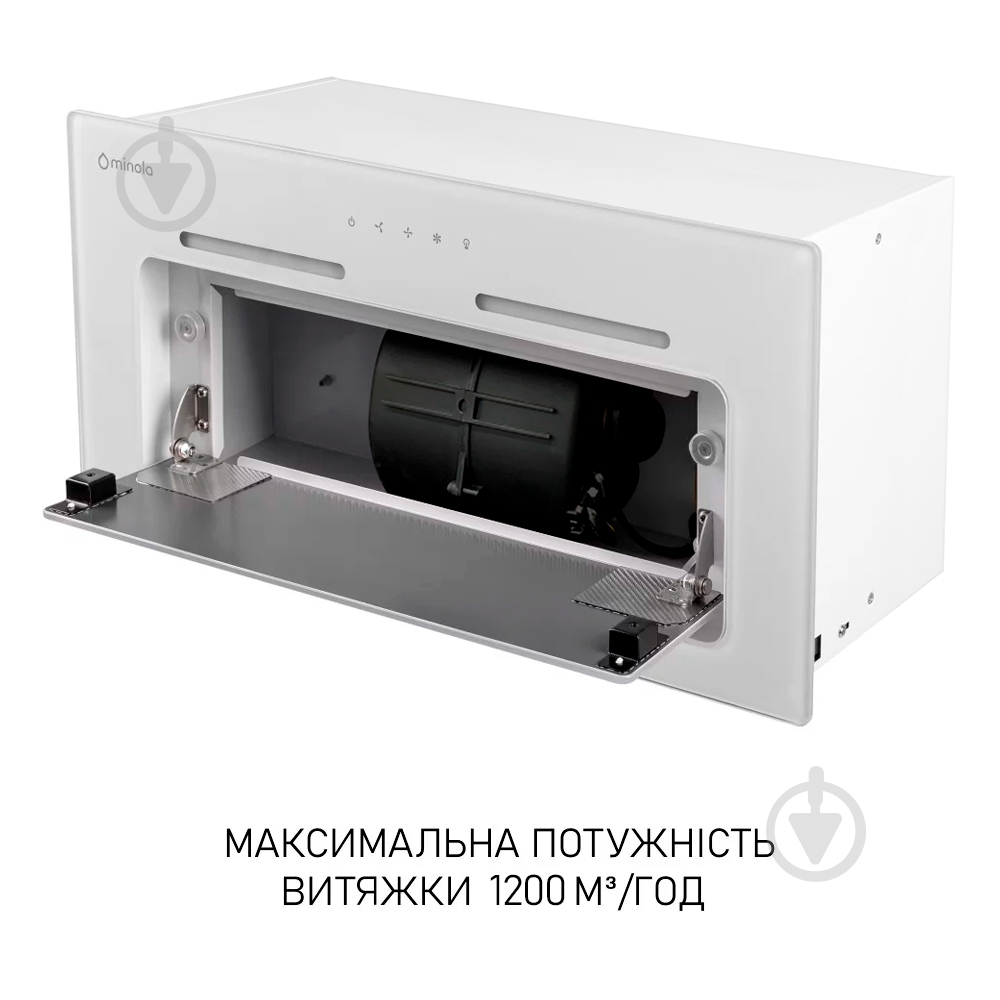 Витяжка Minola HBI 6873 WH GLASS 1200 LED Line повновбудовувана - фото 12