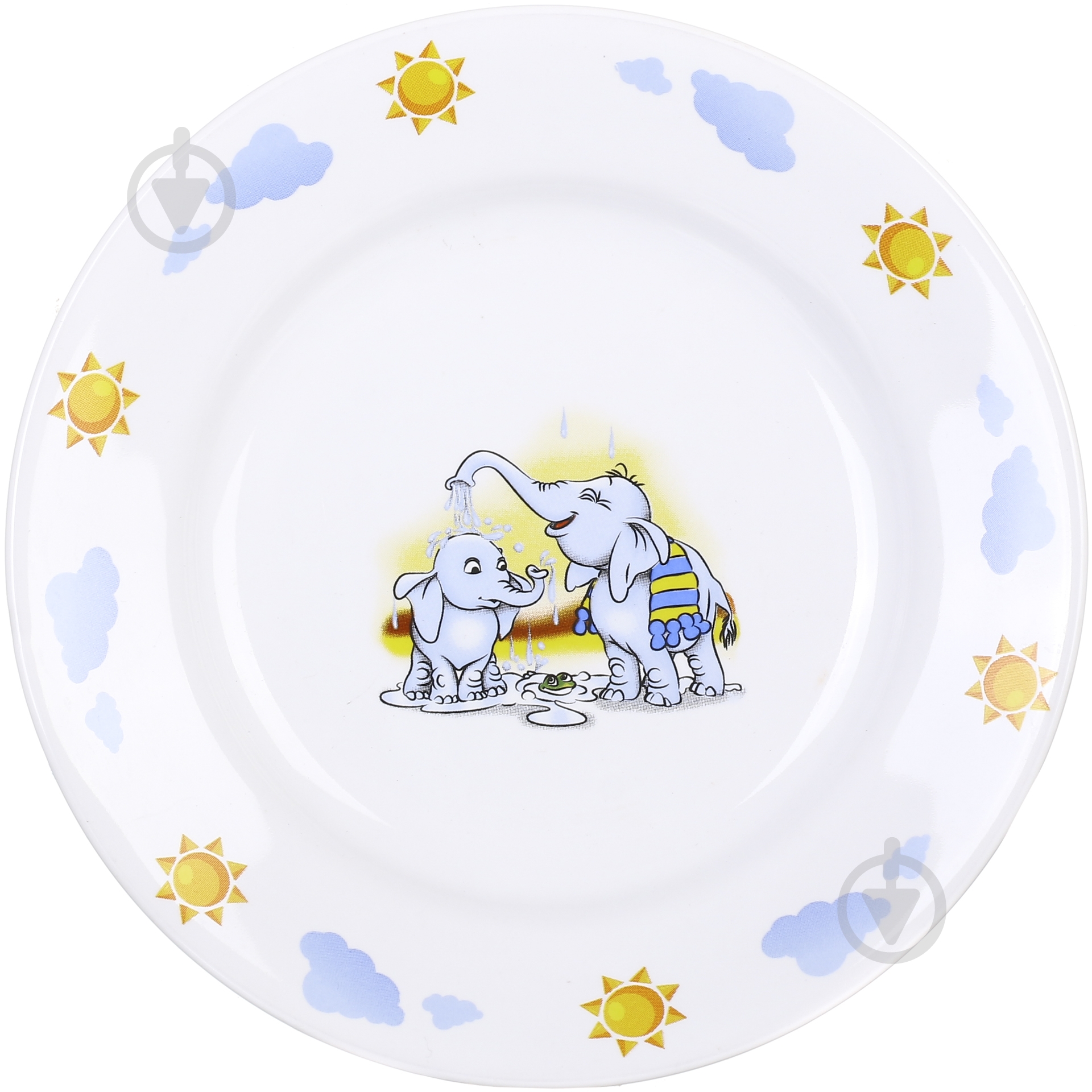 Тарілка десертна Farn Слони на пляжі 17,5 см - фото 1