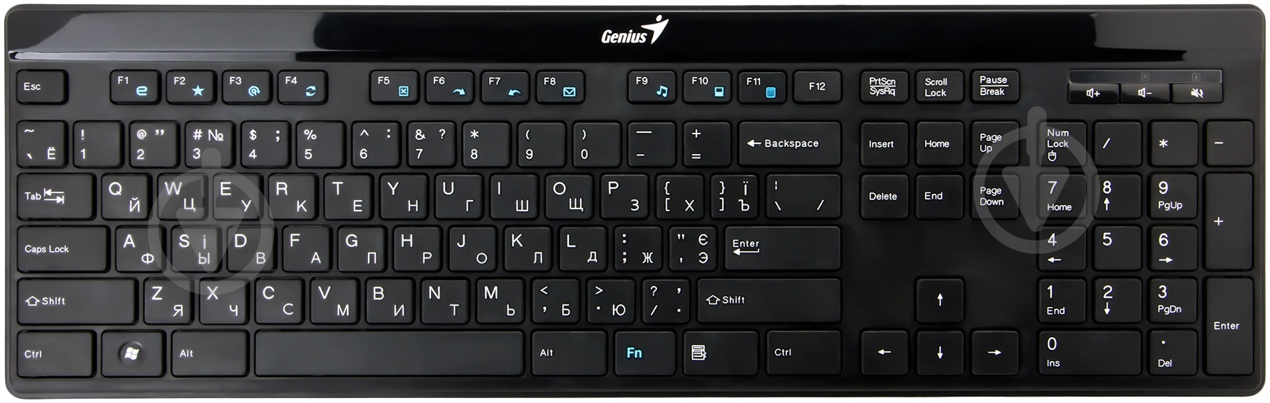 Клавіатура Genius SlimStar i222 USB (31310046108) USB black - фото 1
