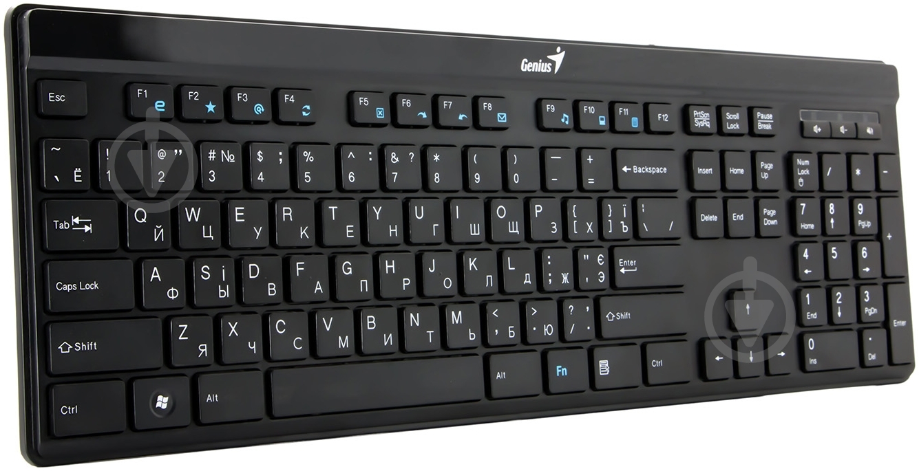 Клавіатура Genius SlimStar i222 USB (31310046108) USB black - фото 2