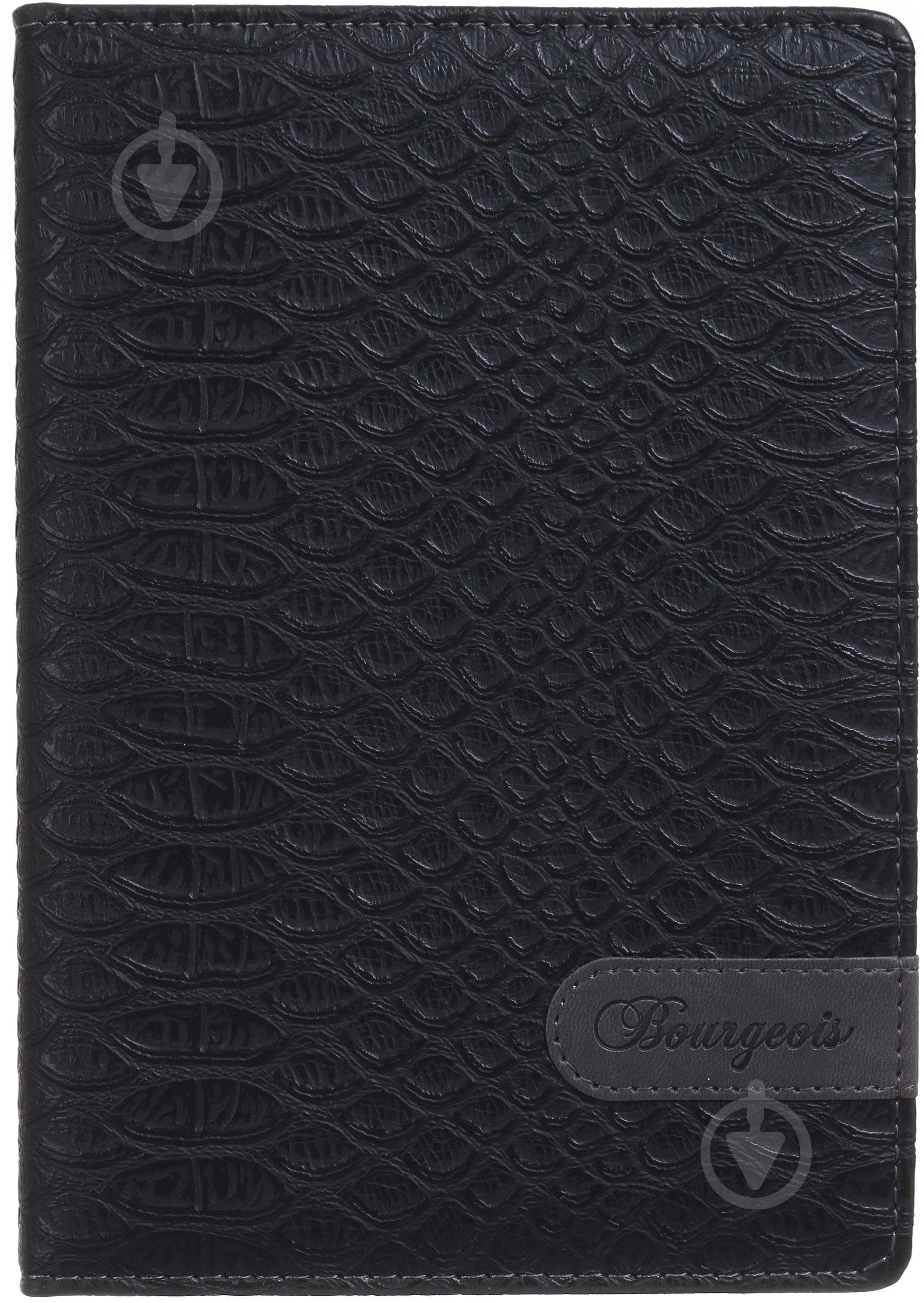 Щоденник недатований 9428 160 аркушів чорний крокодил Bourgeois A5 - фото 1