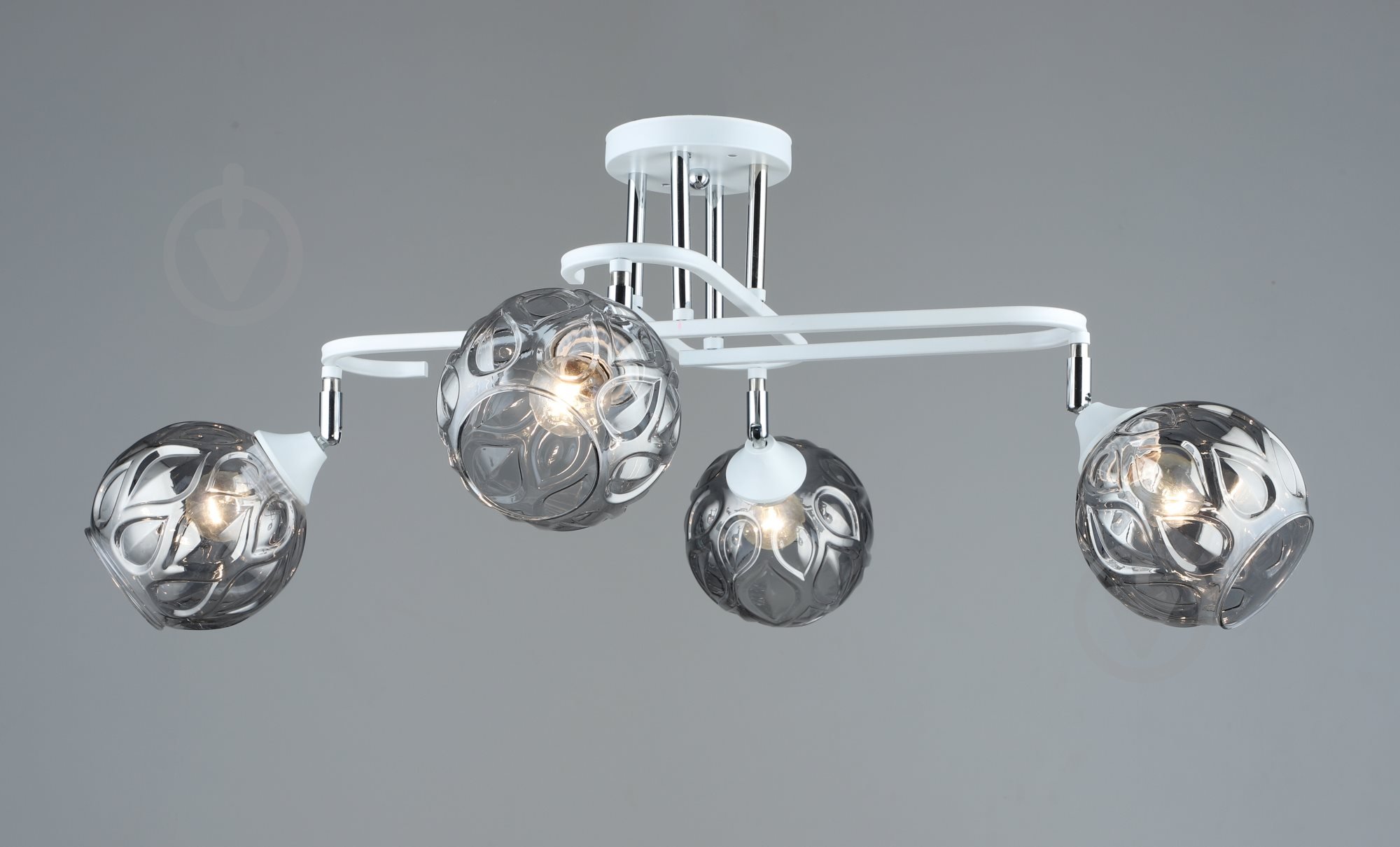 Люстра потолочная Sirius B A4071/4 WT+CH 4x60 Вт E27 золото 40644 - фото 1 Люстра потолочная Sirius B A4071/4 WT+CH 4x60 Вт E27 золото 40644 - фото 1