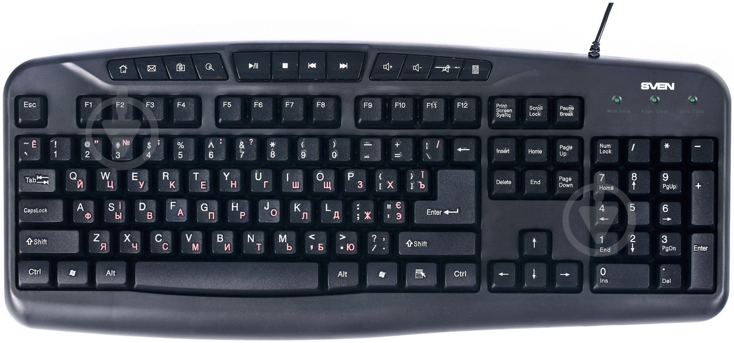 Клавиатура Sven Comfort 3050 USB black - фото 1