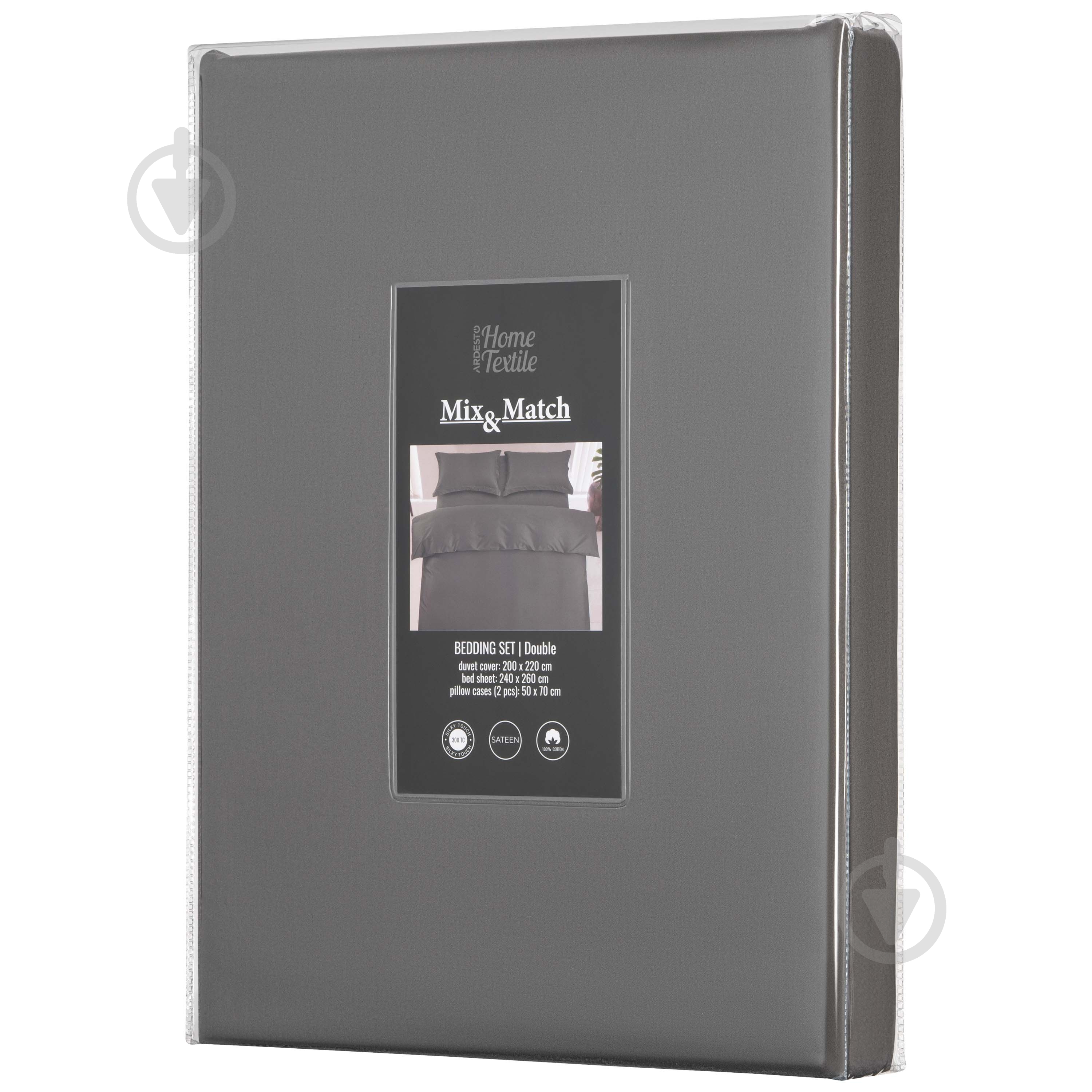 Комплект постельного белья 2,0 Mix&Match Premium ART2022SY серый Ardesto - фото 2 Комплект постельного белья 2,0 Mix&Match Premium ART2022SY серый Ardesto - фото 2