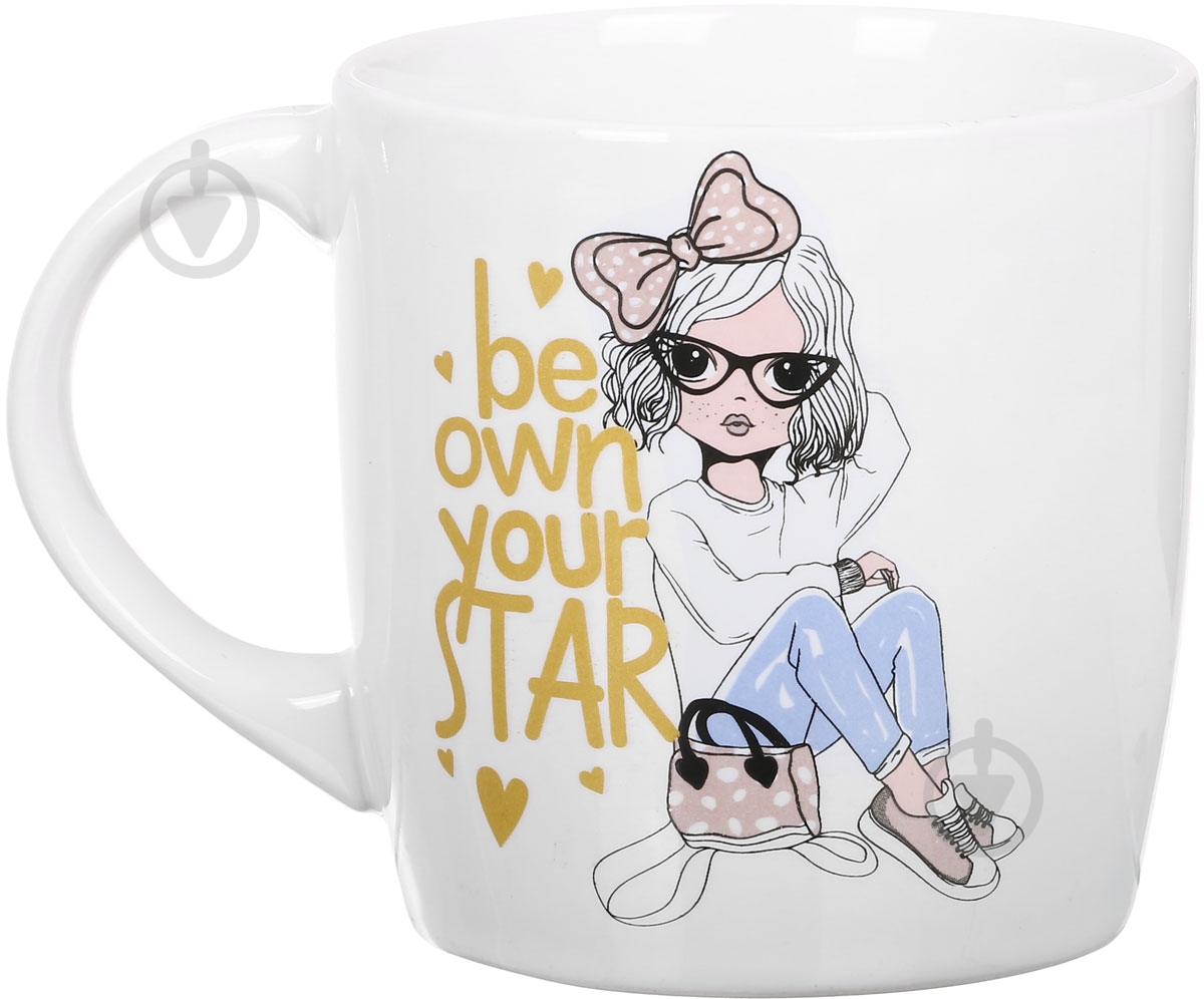 Чашка для чаю Farn Дівчина з бантом 350 мл - фото 2 Чашка для чаю Farn Дівчина з бантом 350 мл - фото 2