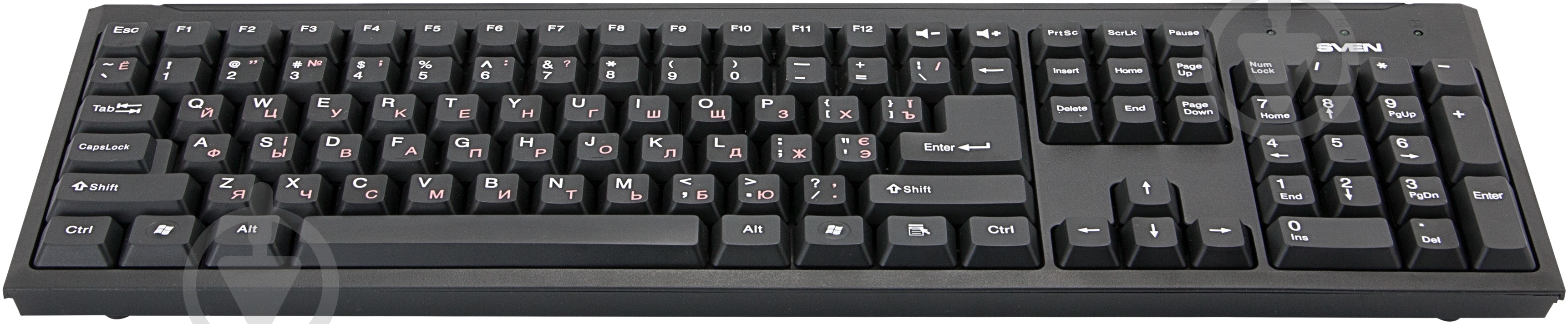 Клавиатура Sven Standard 303 (303 Standard USB, black) USB + PS/2 black - фото 1