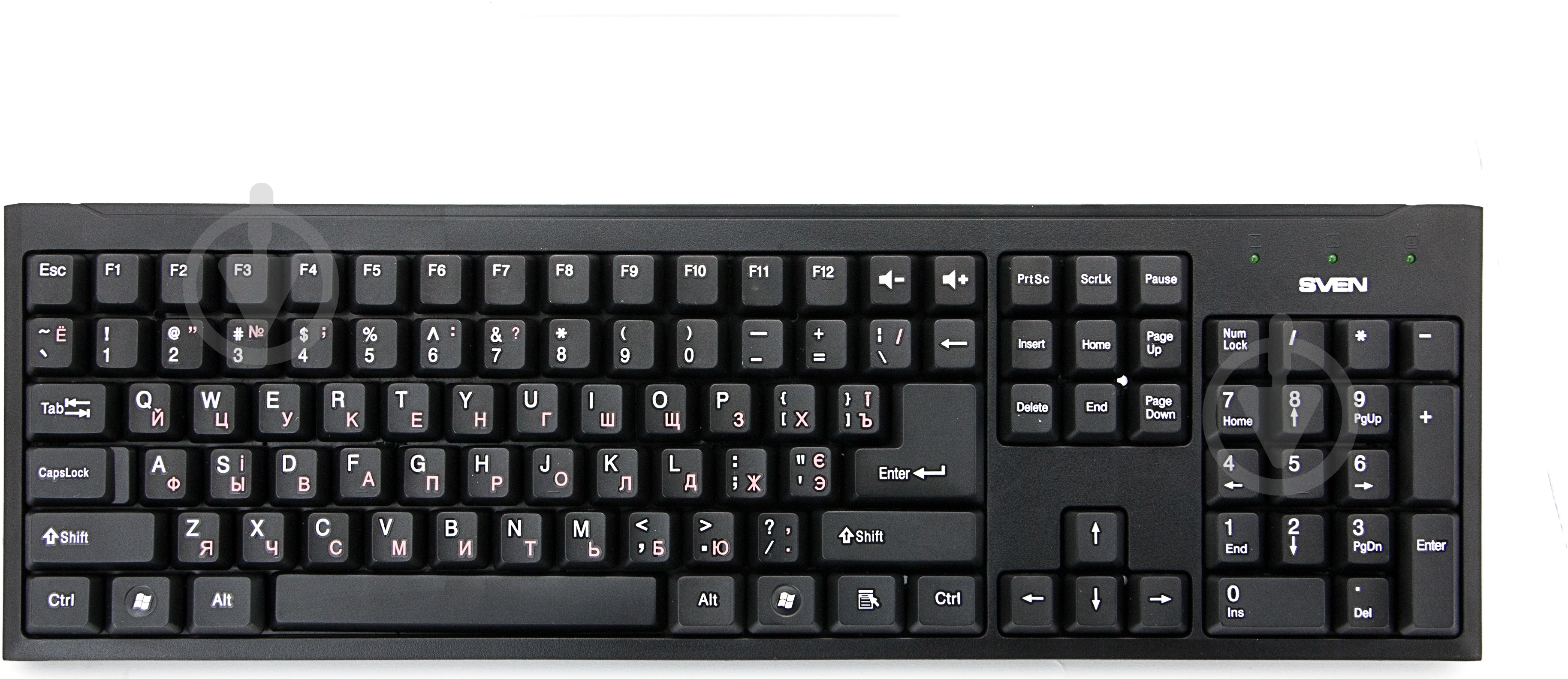 Клавиатура Sven Standard 303 (303 Standard USB, black) USB + PS/2 black - фото 2