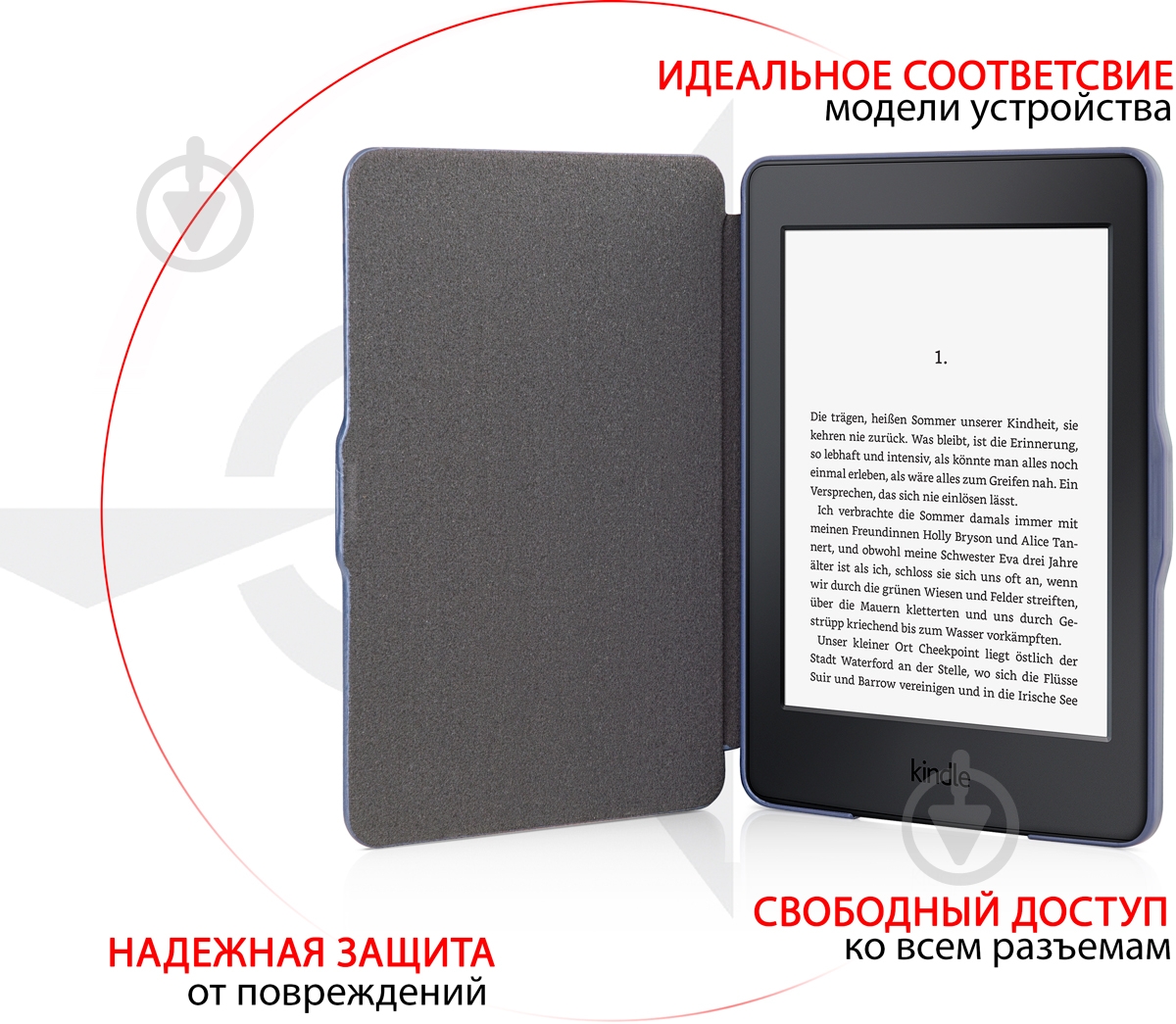 Чехол AIRON Amazon Kindle PaperWhite 2015/2016 blue Premium - фото 8 Чехол AIRON Amazon Kindle PaperWhite 2015/2016 blue Premium - фото 8