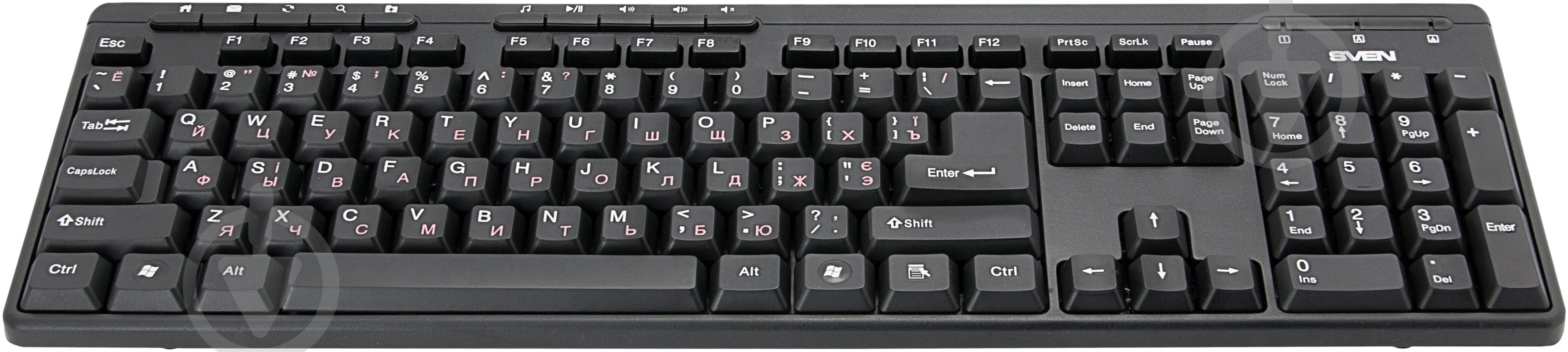 Клавиатура Sven Standard 307M (307M Standard USB+PS) USB black - фото 1