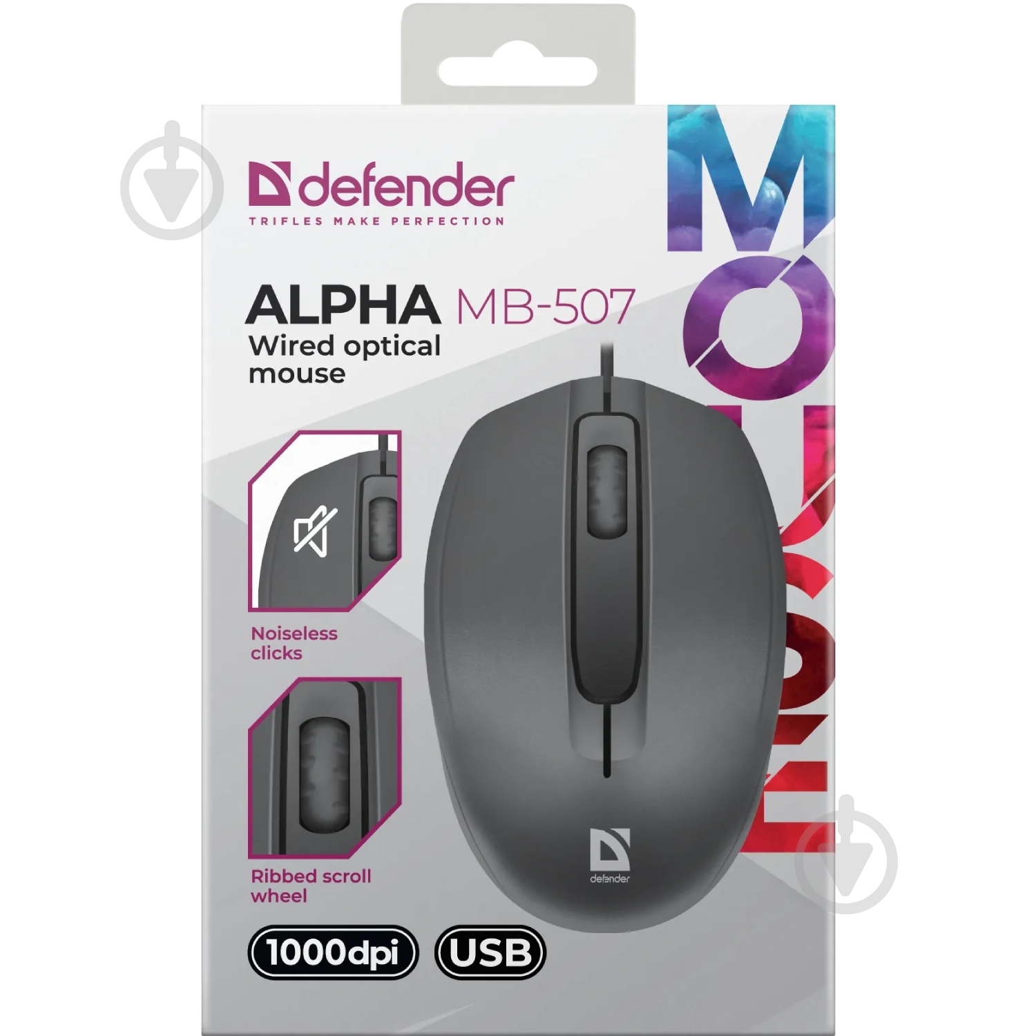 Мышь Defender Alpha MB-507 black (52507) - фото 4