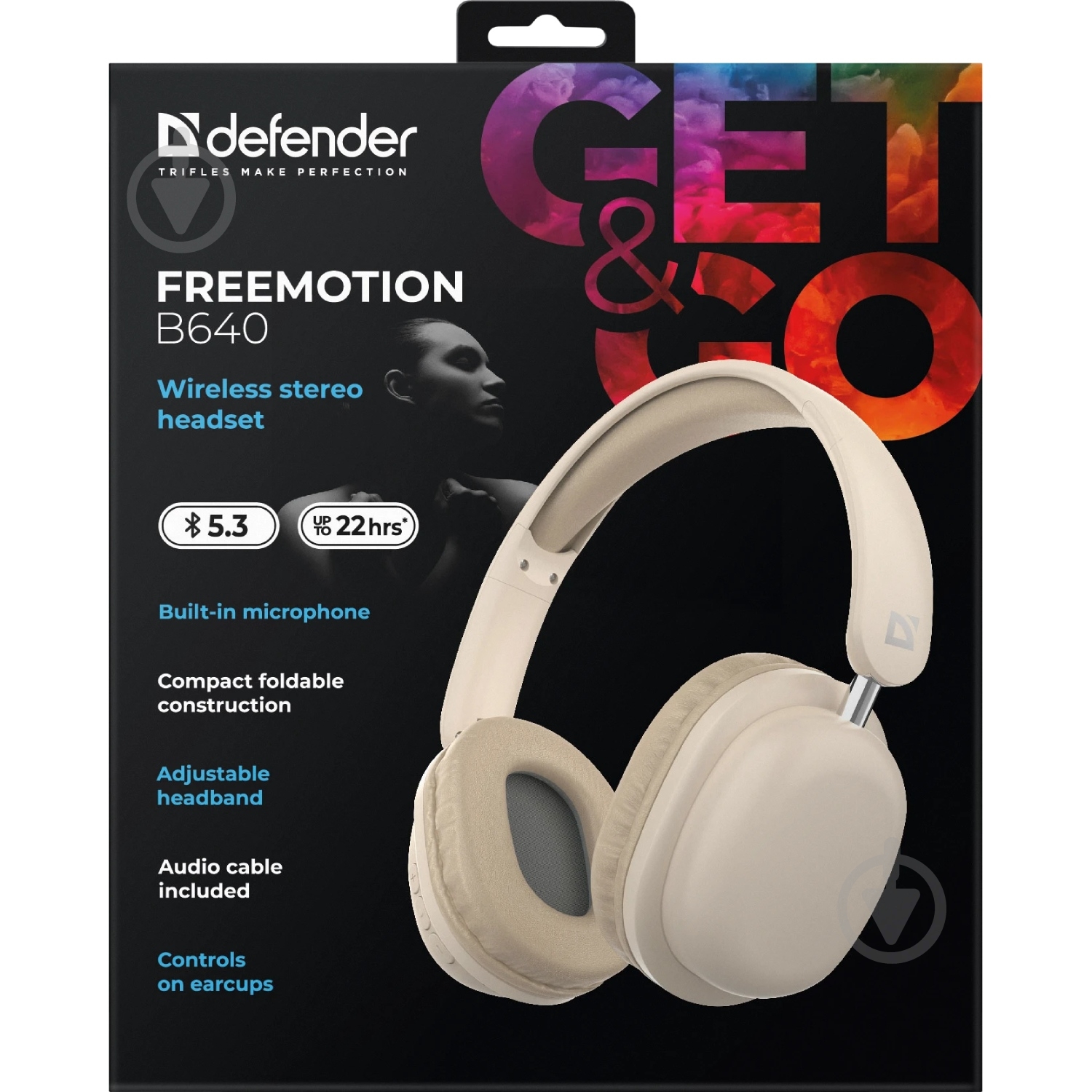 Bluetooth-гарнитура Defender FreeMotion B640 beige (63642) - фото 5 Bluetooth-гарнитура Defender FreeMotion B640 beige (63642) - фото 5