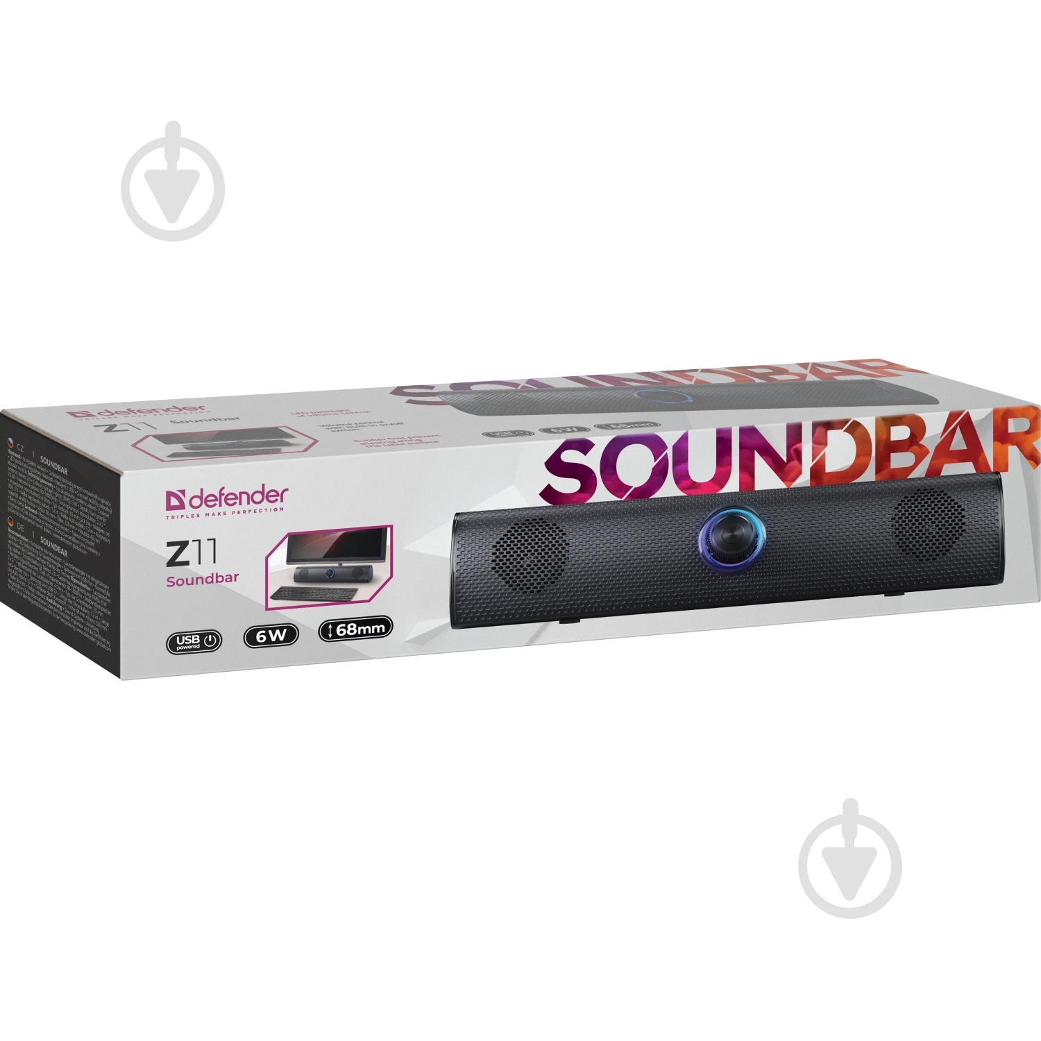 Акустическая система Defender Z11 2.0 black - фото 6
