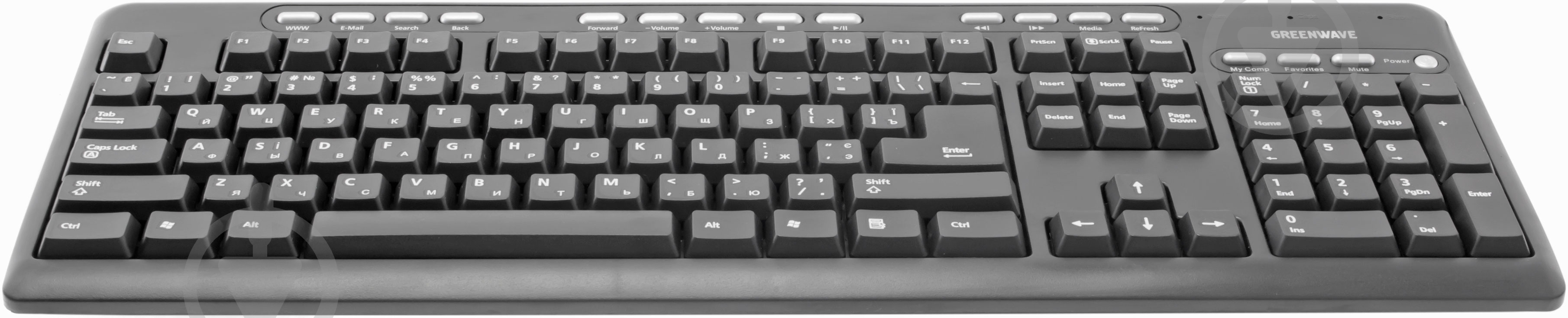 Клавиатура Greenwave Multimedia 310 (Multimedia, 310) USB black - фото 2