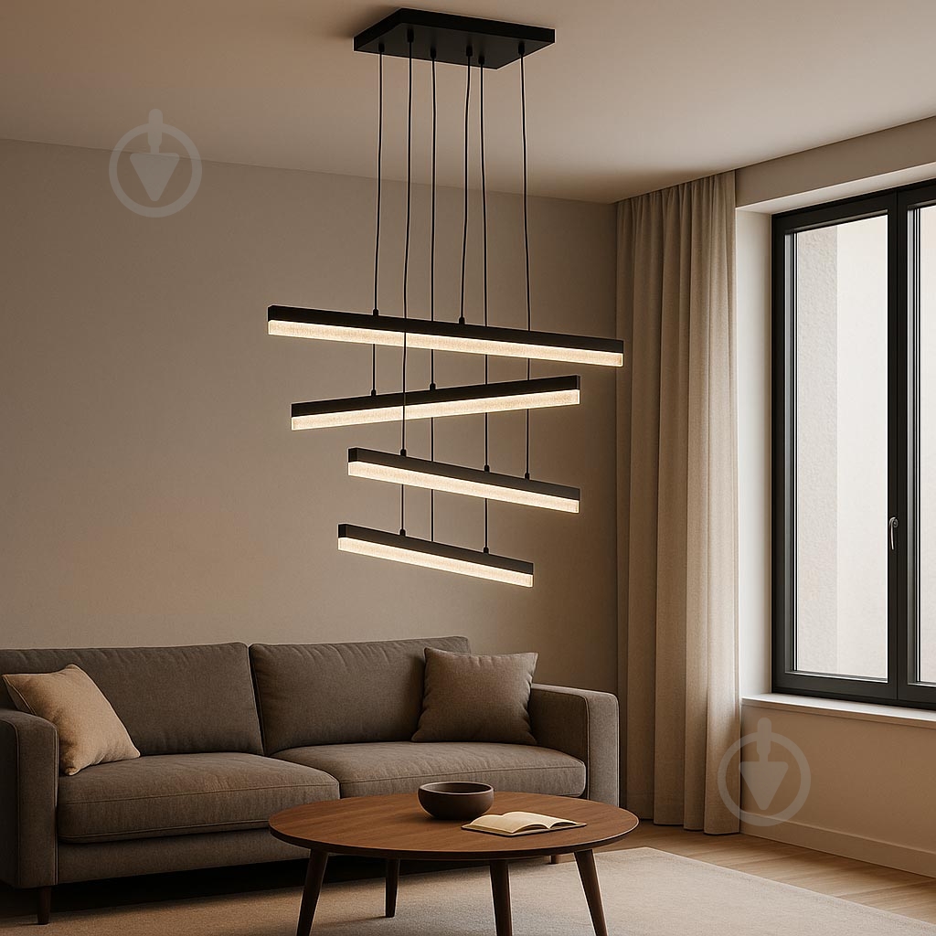 ВИТРИНА! Люстра подвесная LIGHT SET GRIM PL-S 4 черный - фото 3 ВИТРИНА! Люстра подвесная LIGHT SET GRIM PL-S 4 черный - фото 3