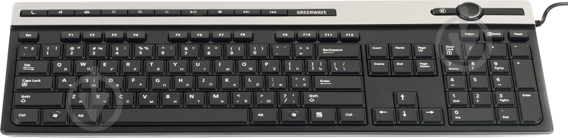 Клавіатура Greenwave Multimedia 320 (Multimedia, 320) USB black - фото 2