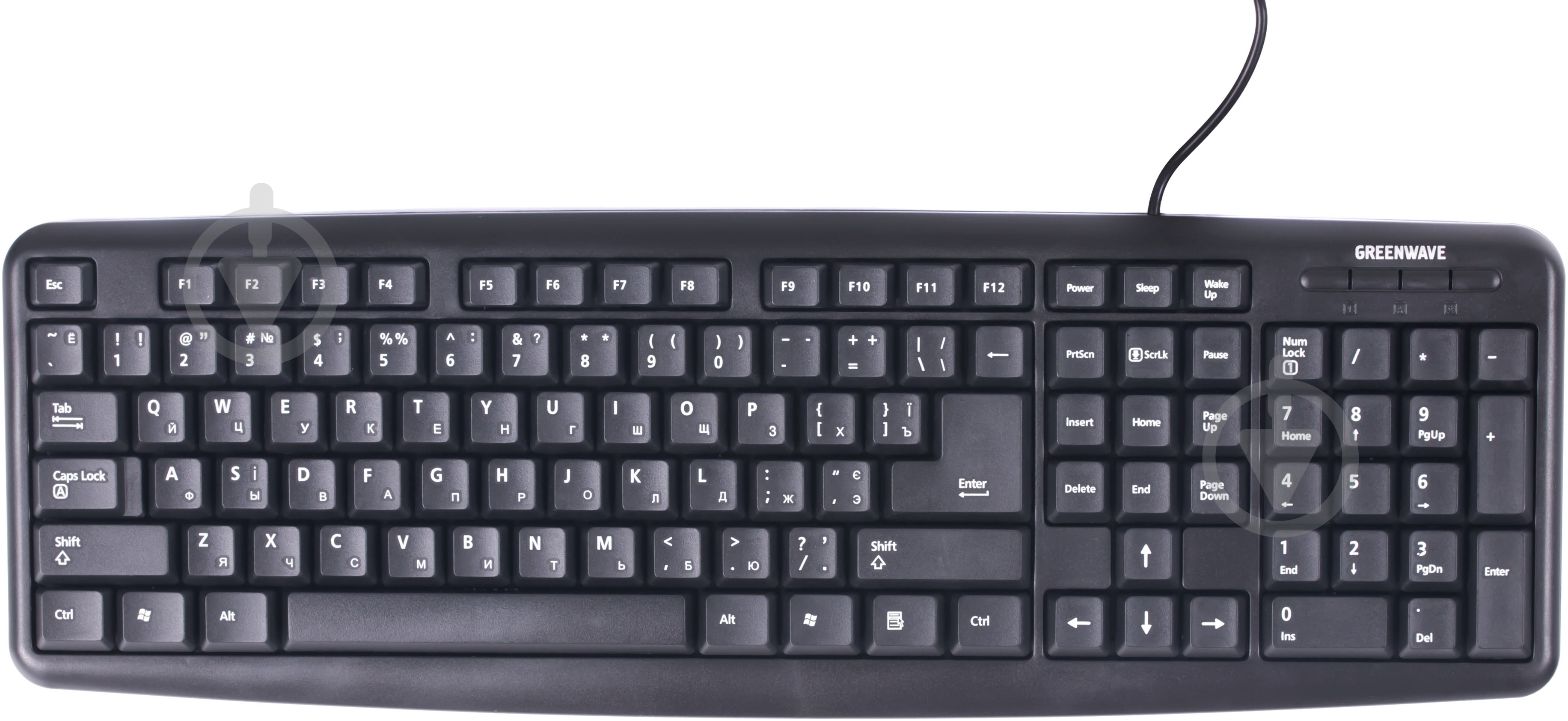 Клавиатура Greenwave Standard 105 (Standard 105) USB black - фото 1