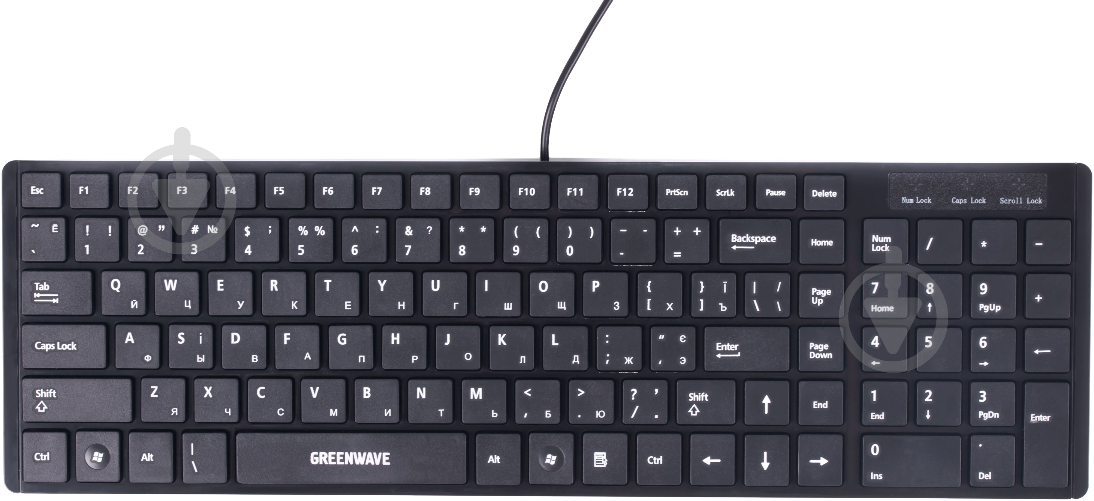 Клавиатура Greenwave Standard 205 (Standard 205) USB black - фото 1 Клавиатура Greenwave Standard 205 (Standard 205) USB black - фото 1