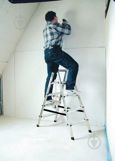 Драбина-стрем’янка Krause Dopplo двостороння 2x4 (120403) - фото 5