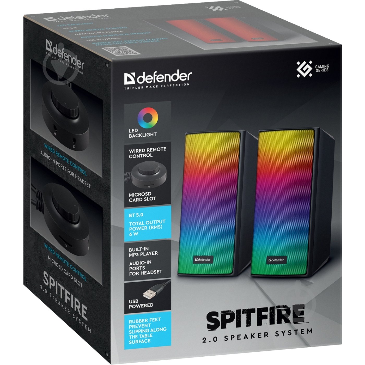 Акустическая система Defender Spitfire 2.0 black - фото 7