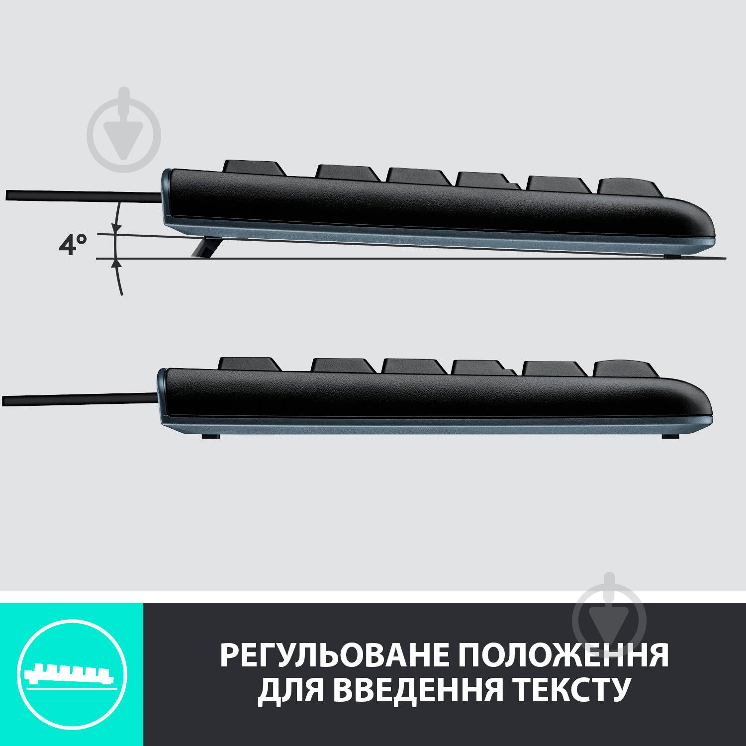 Комплект клавиатура + мышь Logitech Desktop MK120 black (920-002561) - фото 7