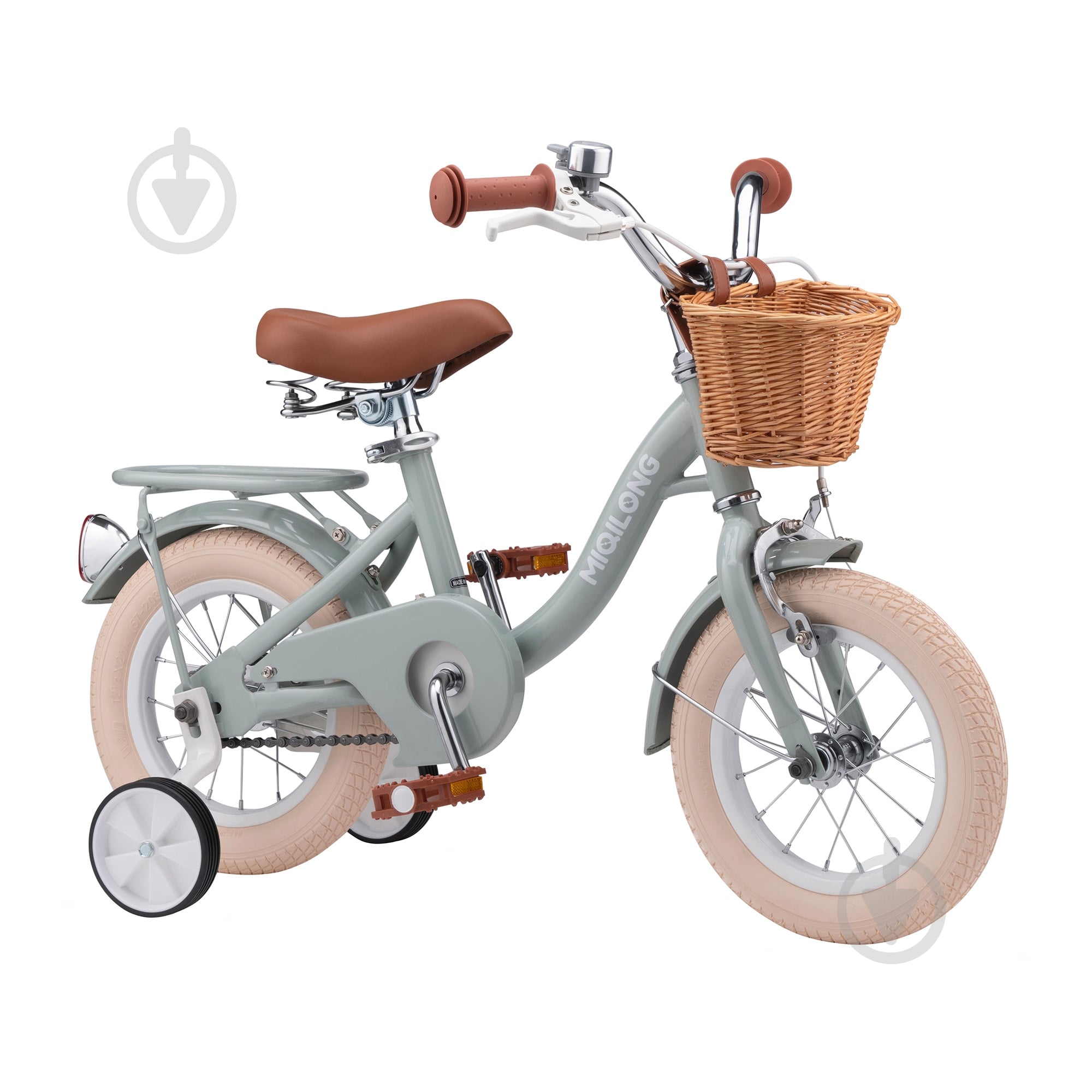 Велосипед детский Miqilong оливковый RBB-LS12-OLIVE - фото 1