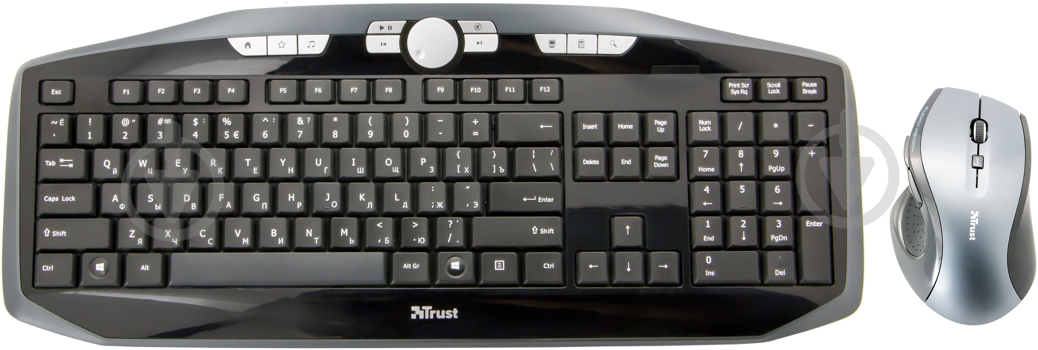 Комплект клавіатура та миша Trust MaxTrack Wireless Deskset black (17097) - фото 1
