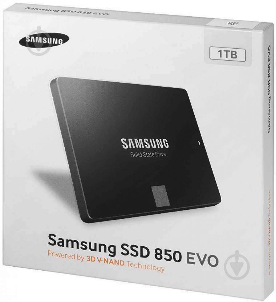 SSD-накопитель Samsung 850 Evo 1000GB 2,5" SATA III (MZ-75E1T0B/EU) - фото 3 SSD-накопитель Samsung 850 Evo 1000GB 2,5" SATA III (MZ-75E1T0B/EU) - фото 3