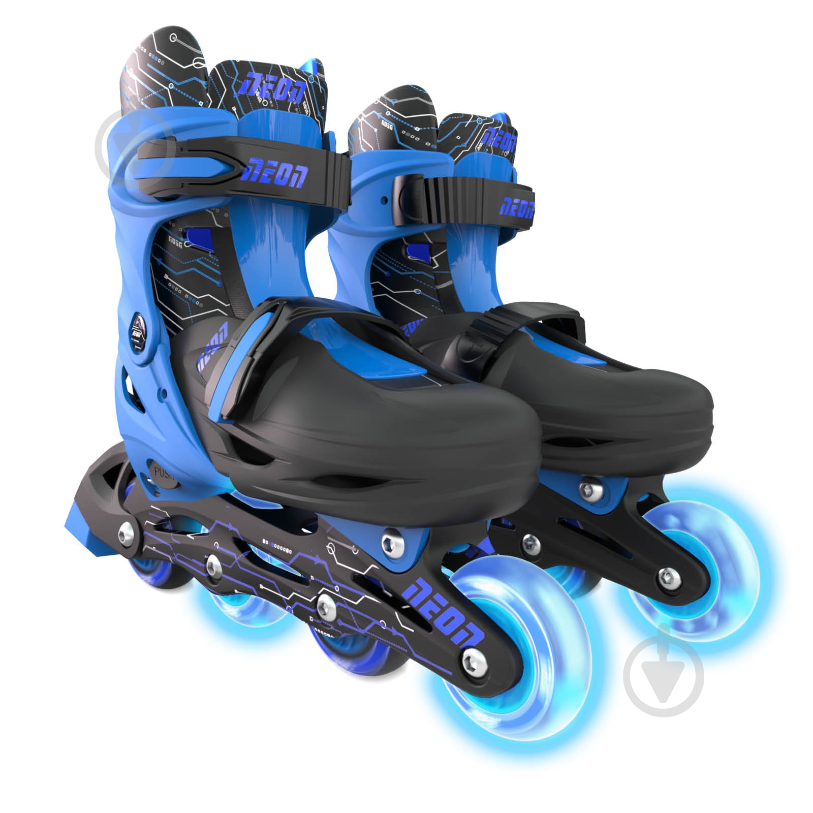 Роликовые коньки Neon Inline NT08B4 р. 34-37 синий - фото 1 Роликовые коньки Neon Inline NT08B4 р. 34-37 синий - фото 1