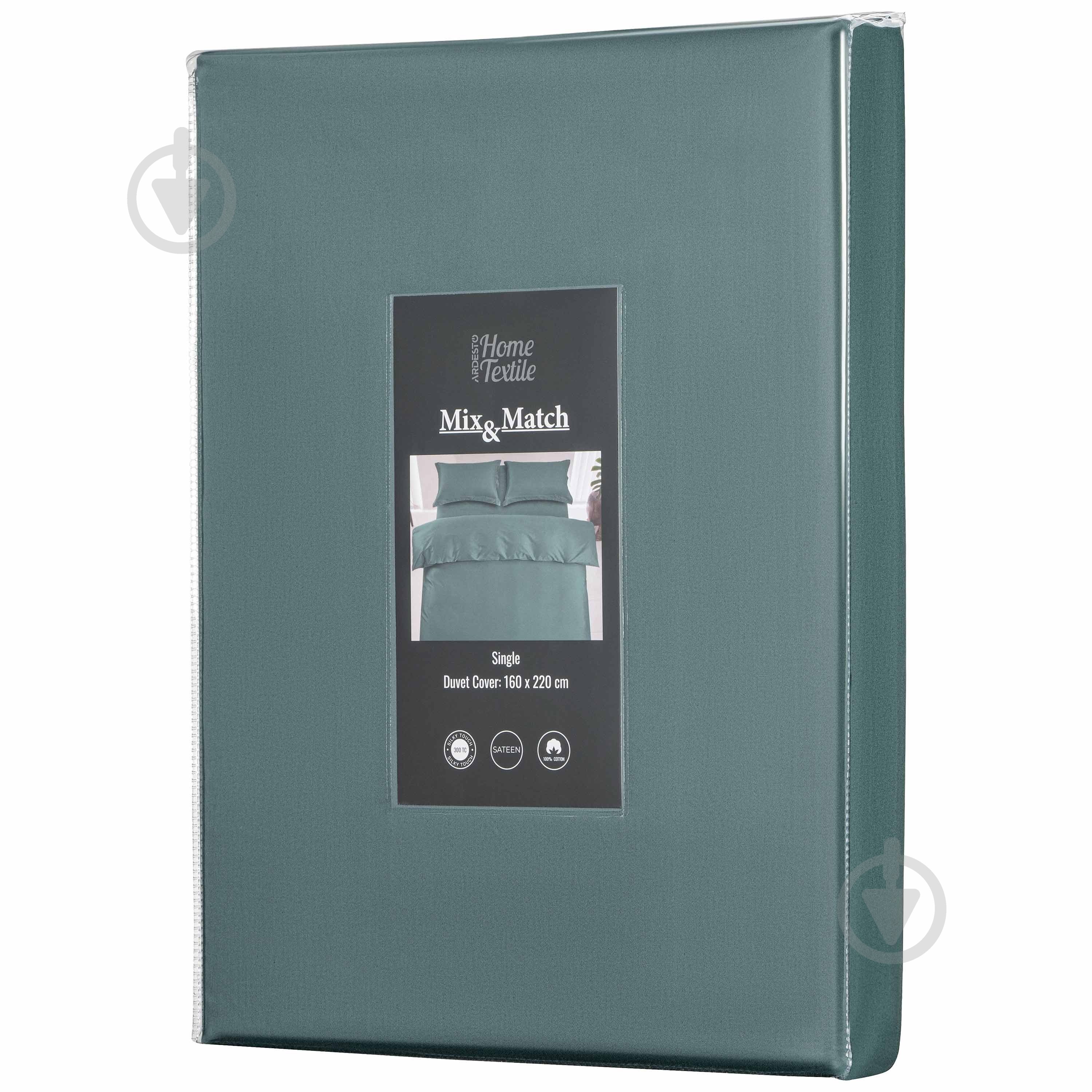 Підковдра Mix&Match Premium ART1622DVE 160x220 см зелений Ardesto - фото 5