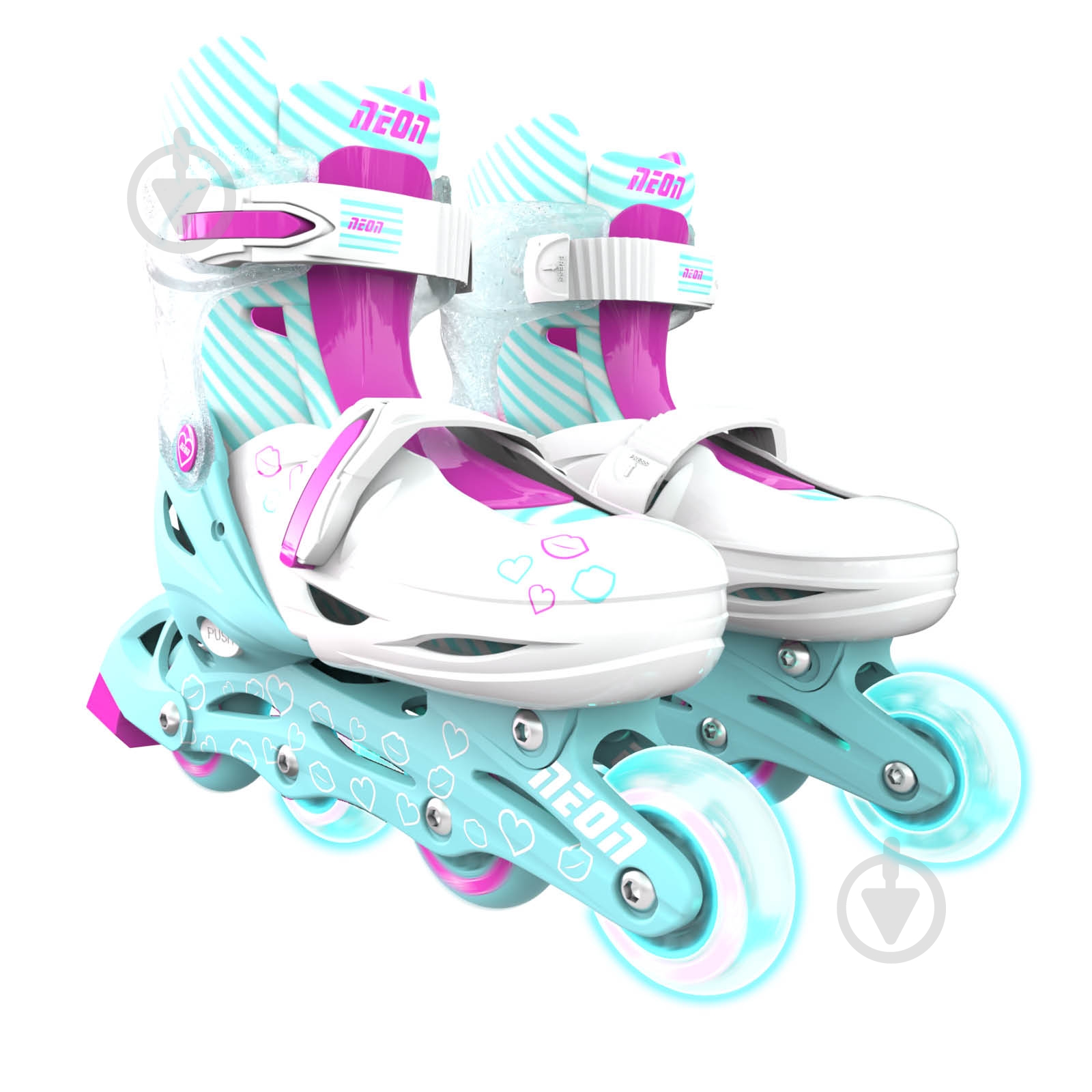 Роликовые коньки Neon Inline NT08T4 р. 34-37 бирюзовый - фото 1 Роликовые коньки Neon Inline NT08T4 р. 34-37 бирюзовый - фото 1
