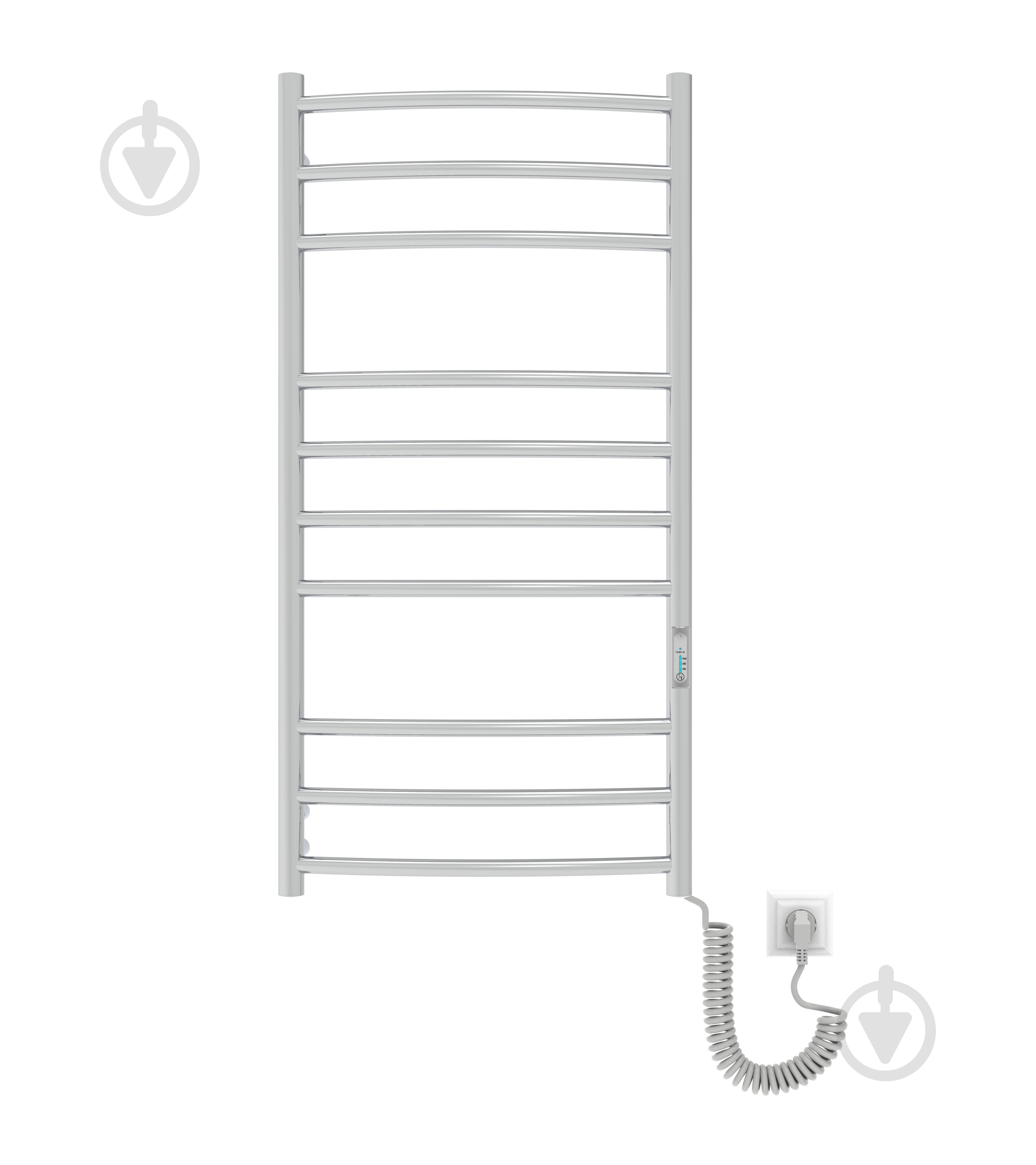 Полотенцесушитель электрический Elna Ладер 10 (960х480х100) нержавека с диммером t - фото 3 Полотенцесушитель электрический Elna Ладер 10 (960х480х100) нержавека с диммером t - фото 3