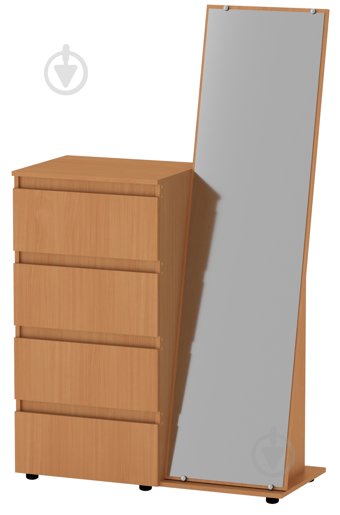 Комод-зеркало Компанит бук - фото 1