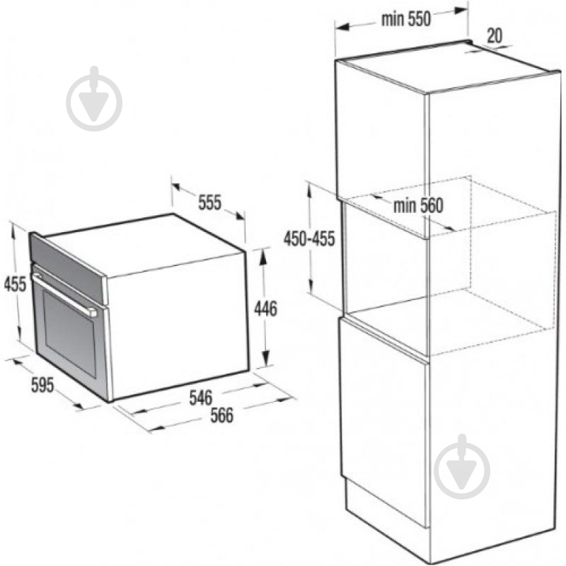 Духовой шкаф Gorenje BCM547ORAB с функцией микроволн - фото 3