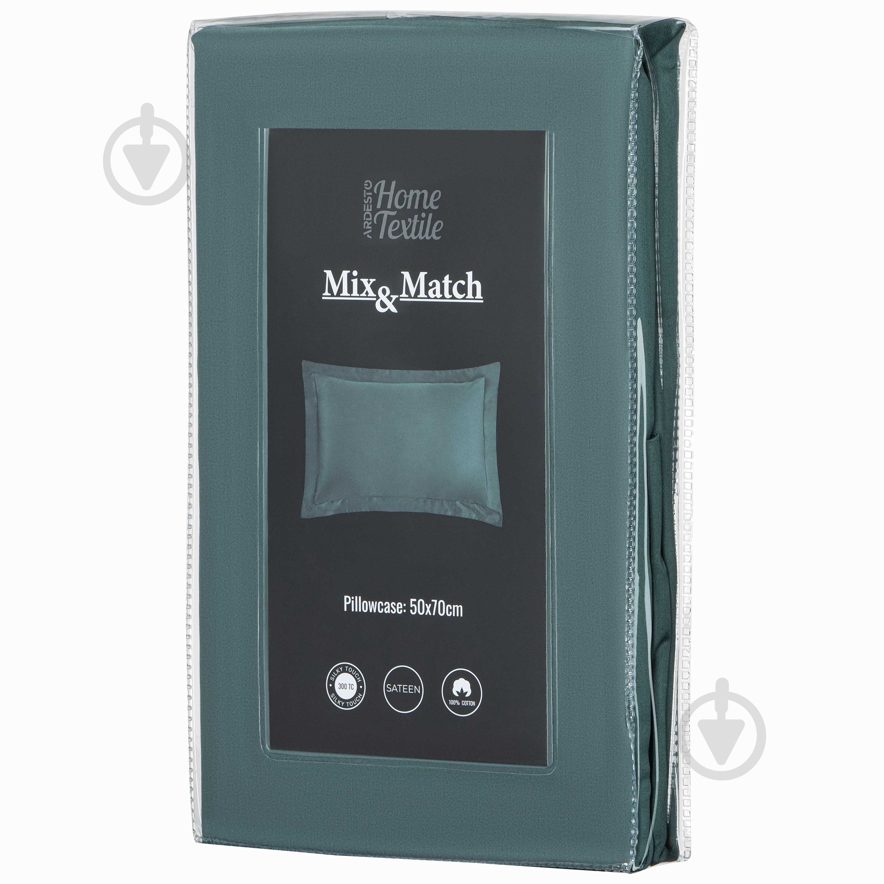 Наволочка Mix&Match Premium Ardesto ART5070PCE 50x70 см зеленый Ardesto - фото 5 Наволочка Mix&Match Premium Ardesto ART5070PCE 50x70 см зеленый Ardesto - фото 5