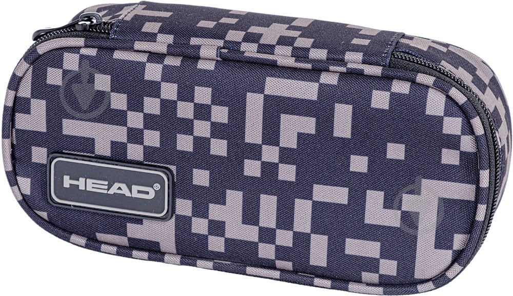 Пенал на молнии AC6 PIXEL GREY Head - фото 1