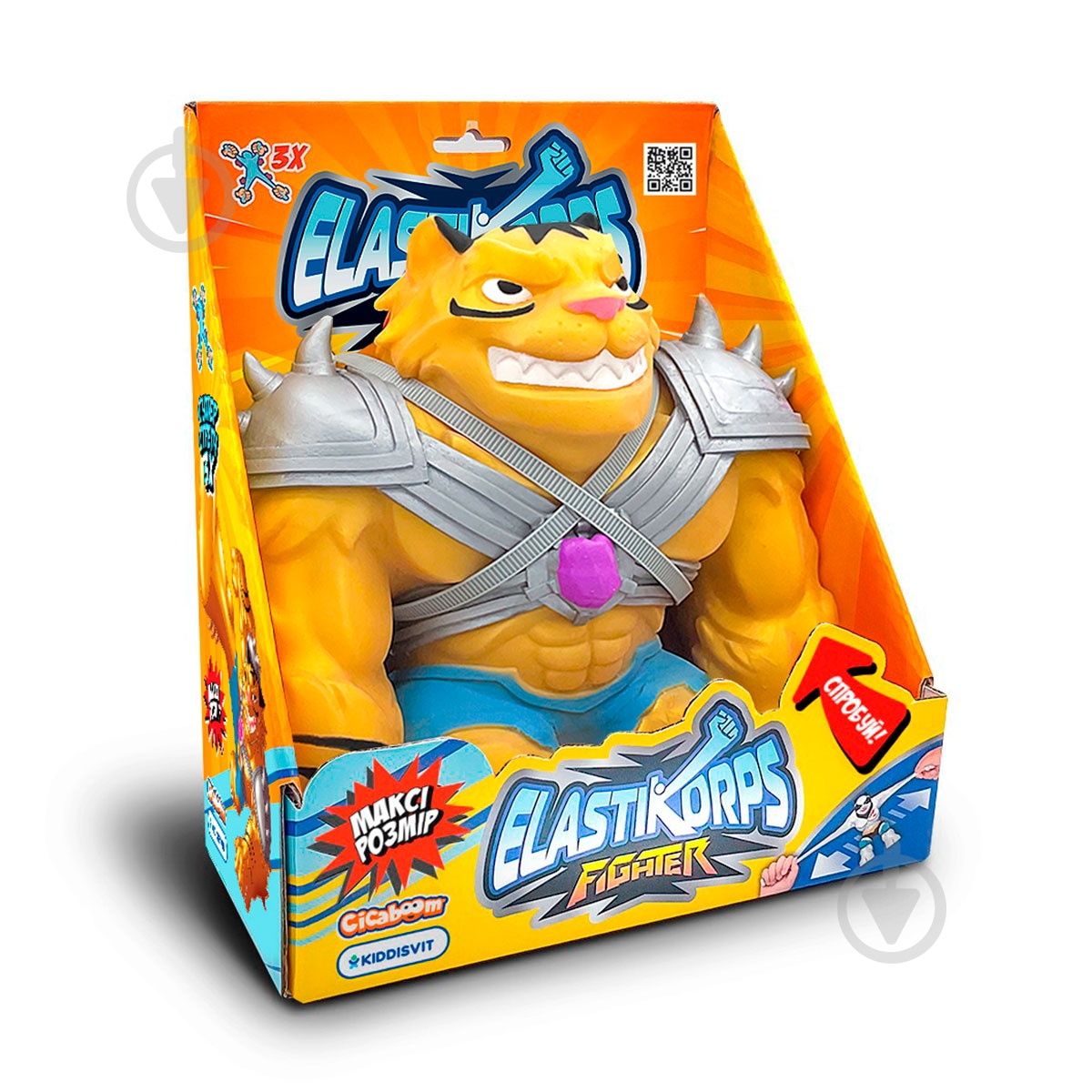 Игрушка Elastikorps серии Maxy Fighter 3: Extra Force Золотой тигр MAX-TIGER - фото 1 Игрушка Elastikorps серии Maxy Fighter 3: Extra Force Золотой тигр MAX-TIGER - фото 1
