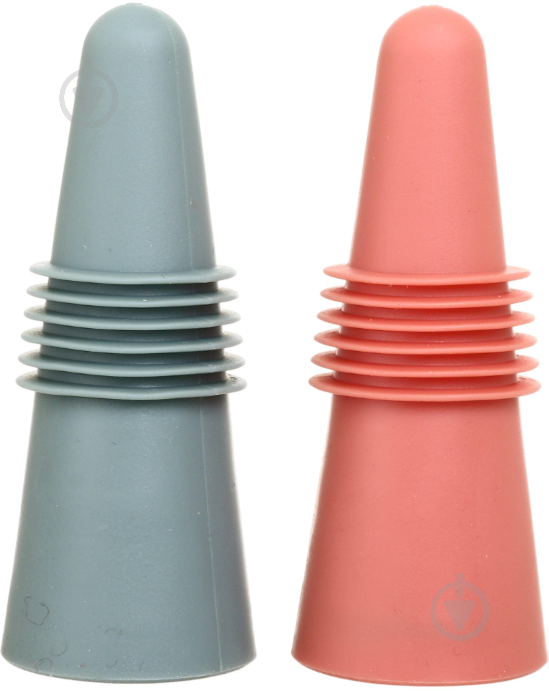 Набір пробок для вина Smart Kitchen by Flamberg персиковий/зелений - фото 2 Набір пробок для вина Smart Kitchen by Flamberg персиковий/зелений - фото 2