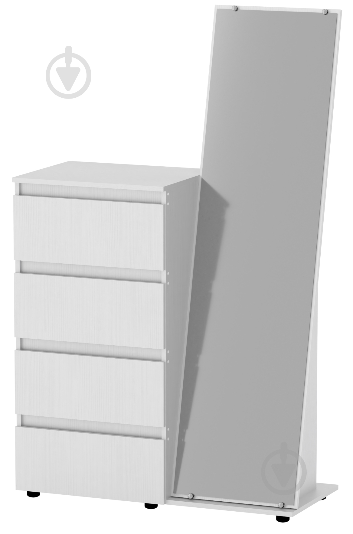 Комод-зеркало Компанит нимфея альба - фото 1