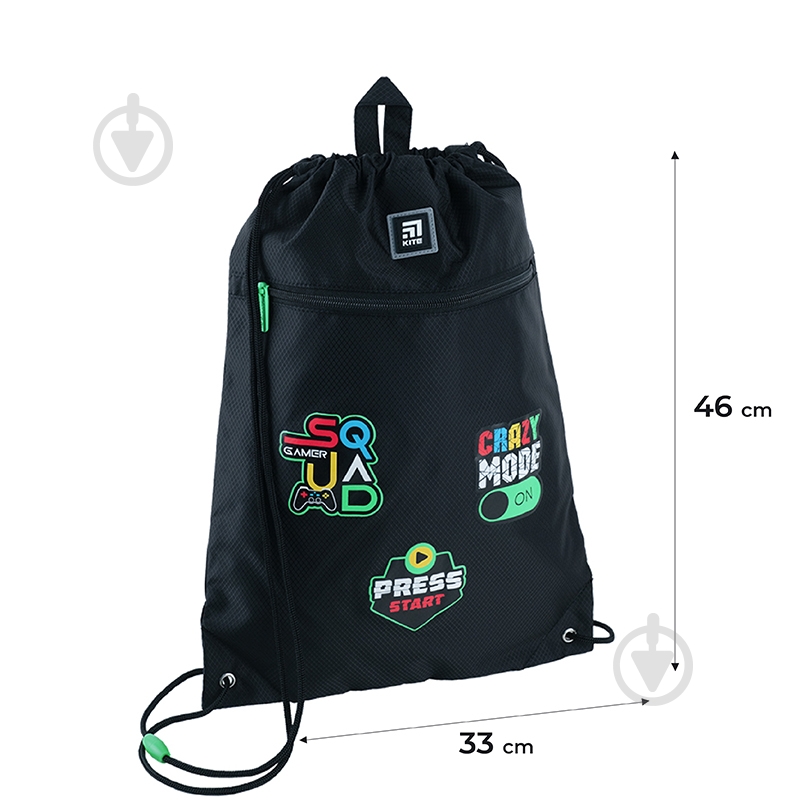 Сумка для взуття KITE 601M SQUAD - фото 2 Сумка для взуття KITE 601M SQUAD - фото 2