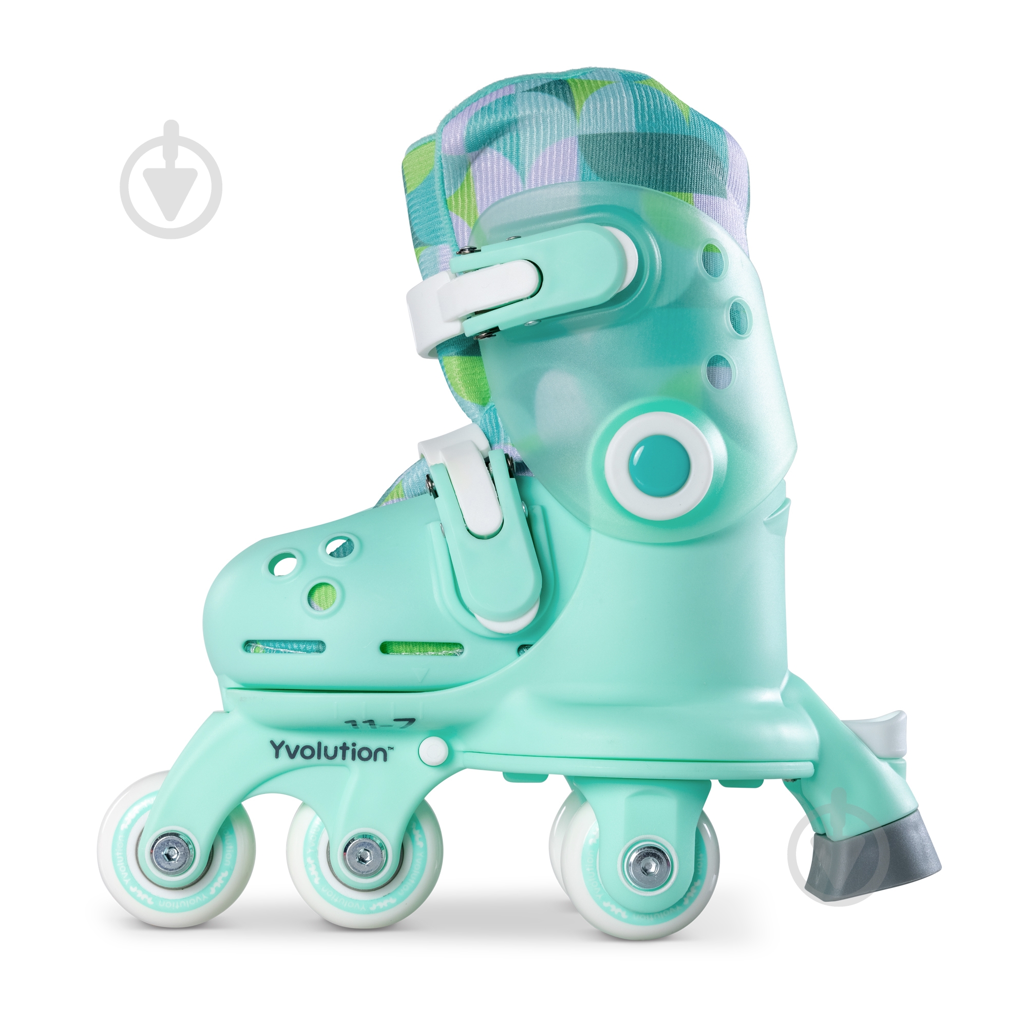 Роликовые коньки Yvolution YR25G4 зеленый - фото 3