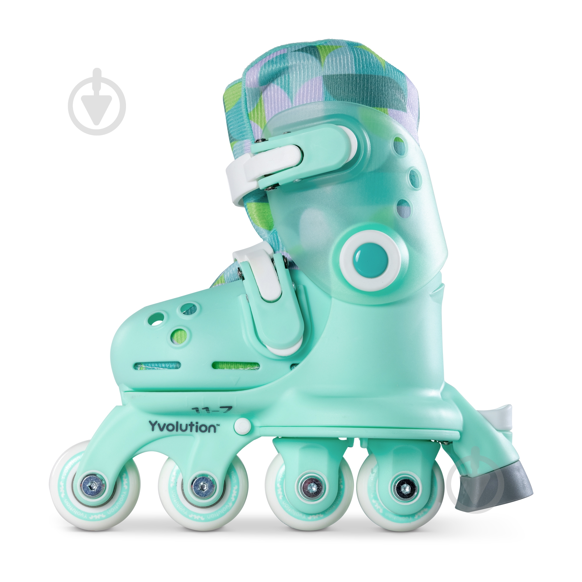 Роликовые коньки Yvolution YR25G4 зеленый - фото 4