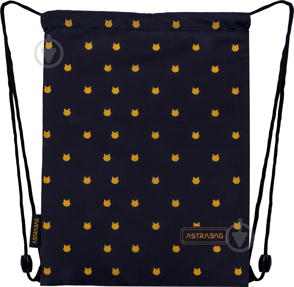Сумка для обуви ASTRABAG AD1 FLUFFY KITTY BLACK - фото 1 Сумка для обуви ASTRABAG AD1 FLUFFY KITTY BLACK - фото 1