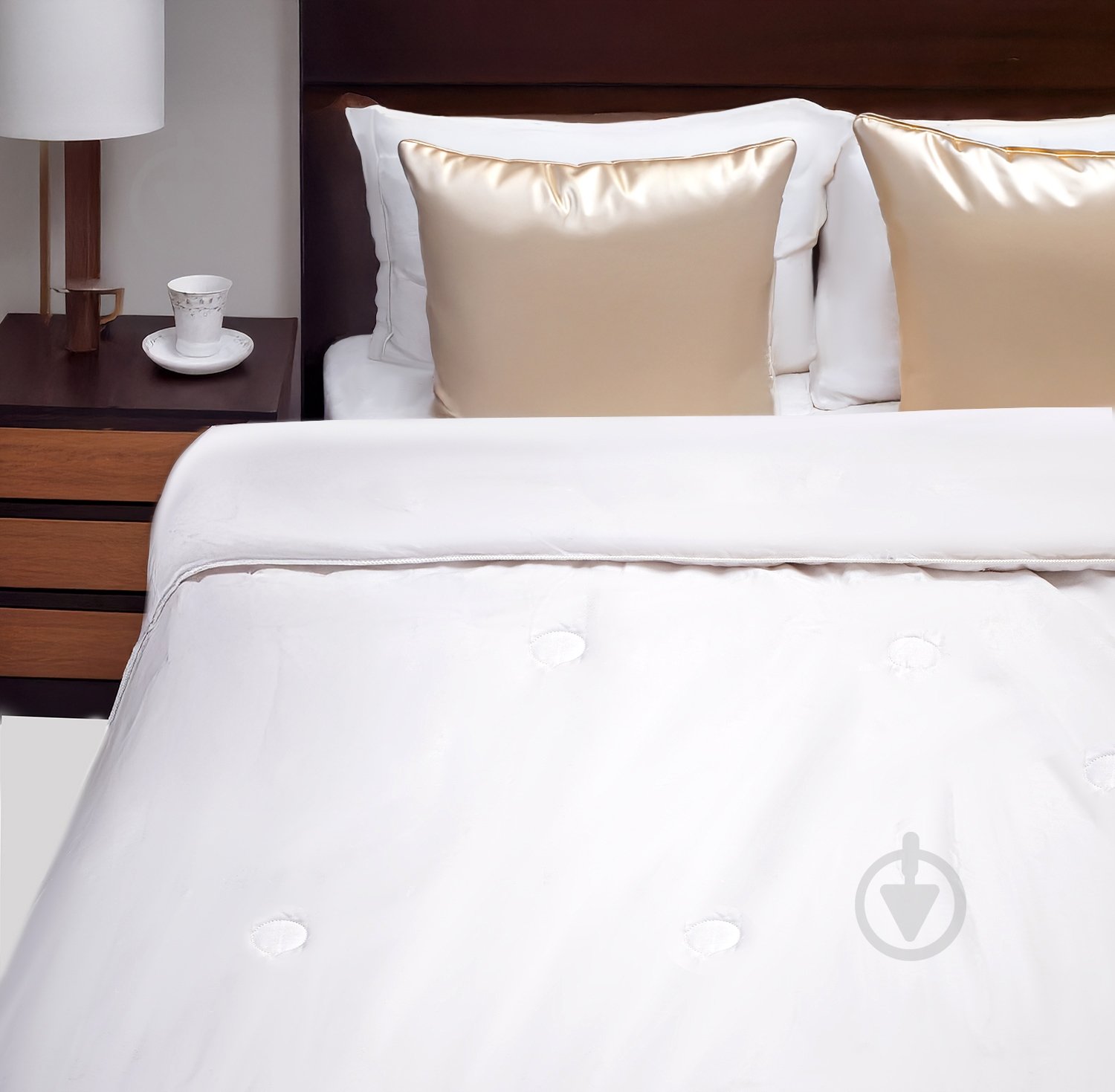 Одеяло Mulberry круги 145x205 см Word of Dream белый - фото 1