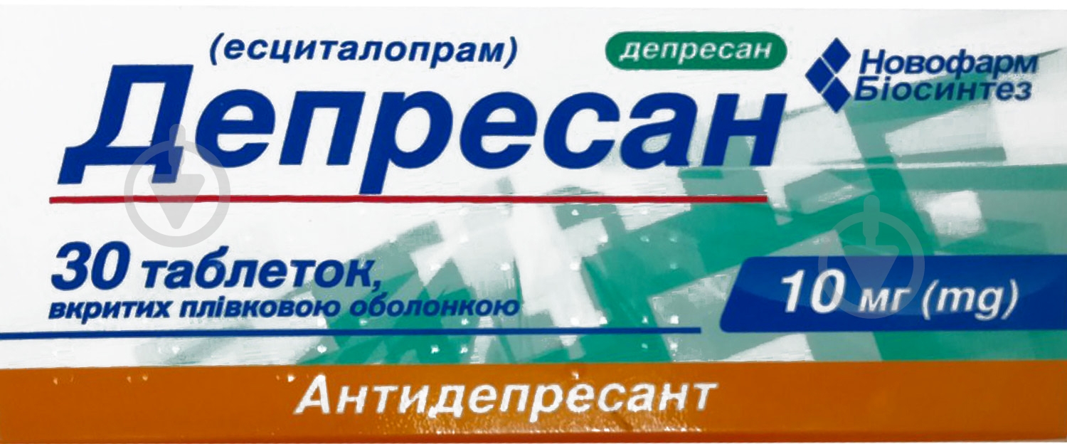 Депресан покрытые пленочной оболочкой №30 (10х3) таблетки 10 мг - фото 1