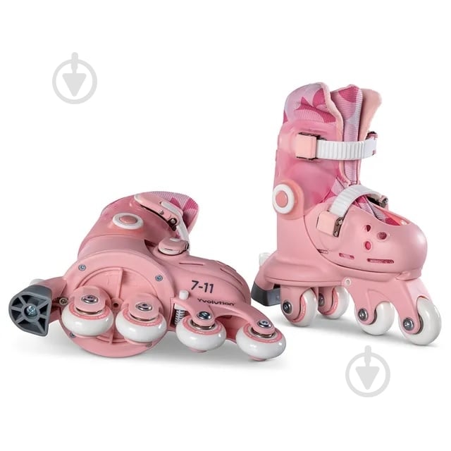 Роликовые коньки Yvolution Twista YC01P4 р. 30-34 розовый - фото 7