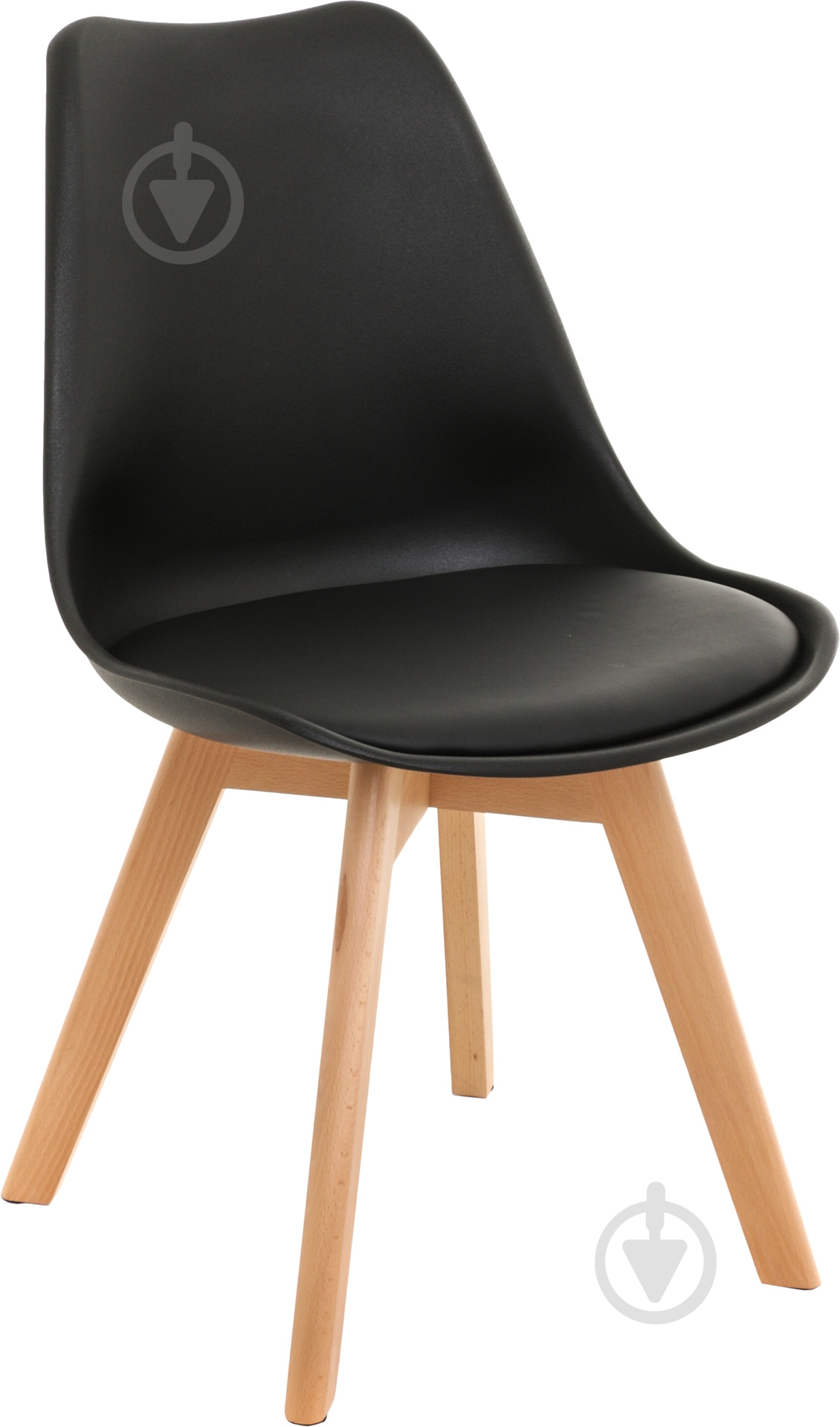 Стул обеденный Soft черный бежевый/черный - фото 1