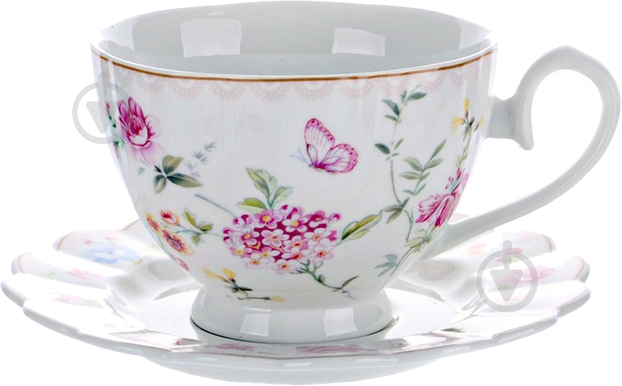 Чашка с блюдцем Lefard 220 мл 165-347 - фото 1 Чашка с блюдцем Lefard 220 мл 165-347 - фото 1